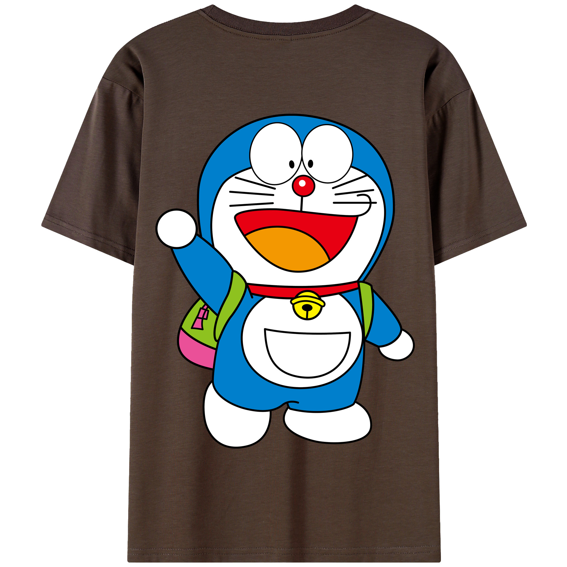 （画像用） ドラえもん Doraemon 綿100％半袖Tシャツ（背面プリント）