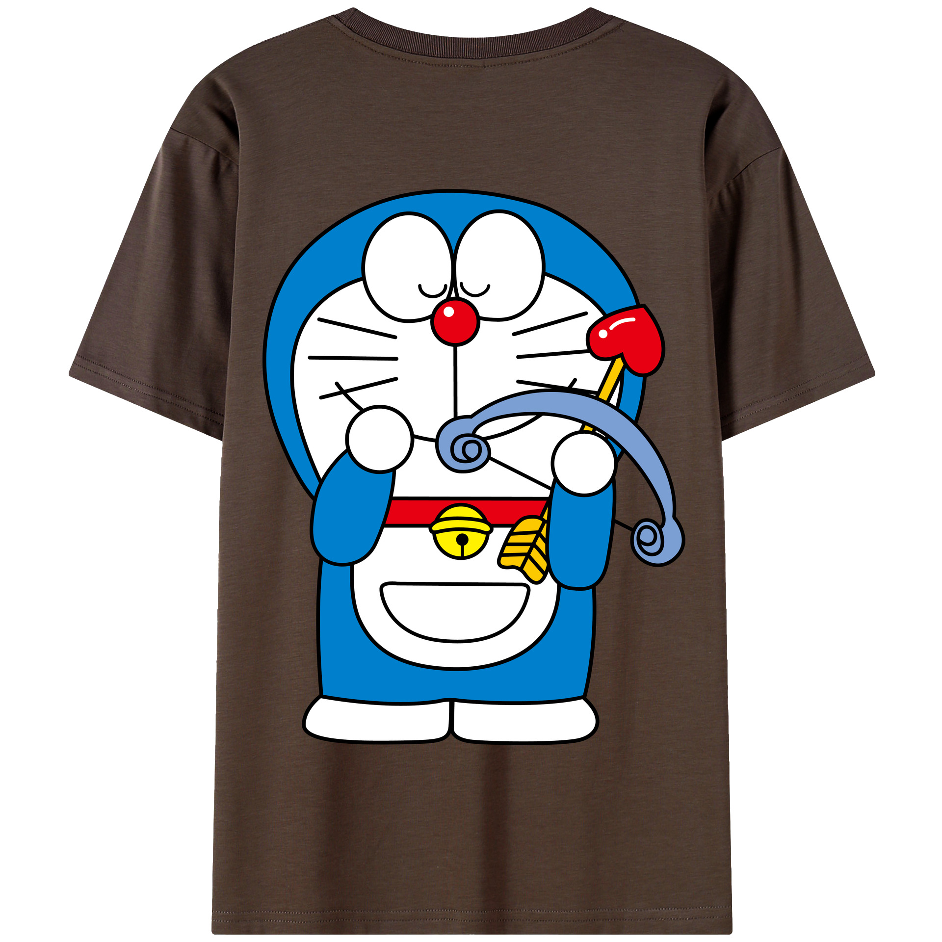 （画像用） ドラえもん Doraemon 綿100％半袖Tシャツ（背面プリント）