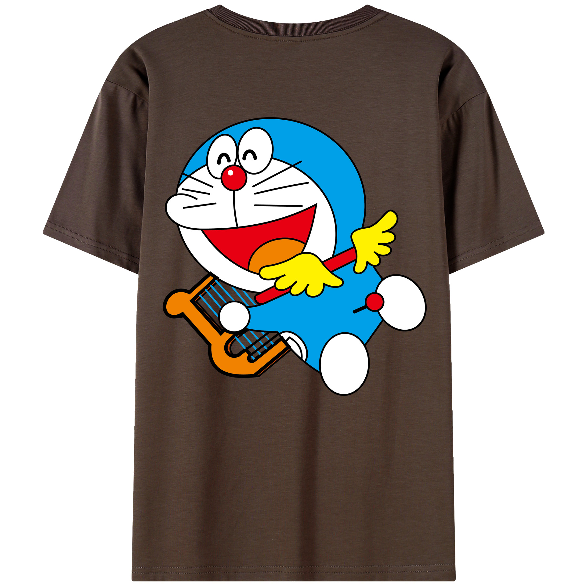 （画像用） ドラえもん Doraemon 綿100％半袖Tシャツ（背面プリント）