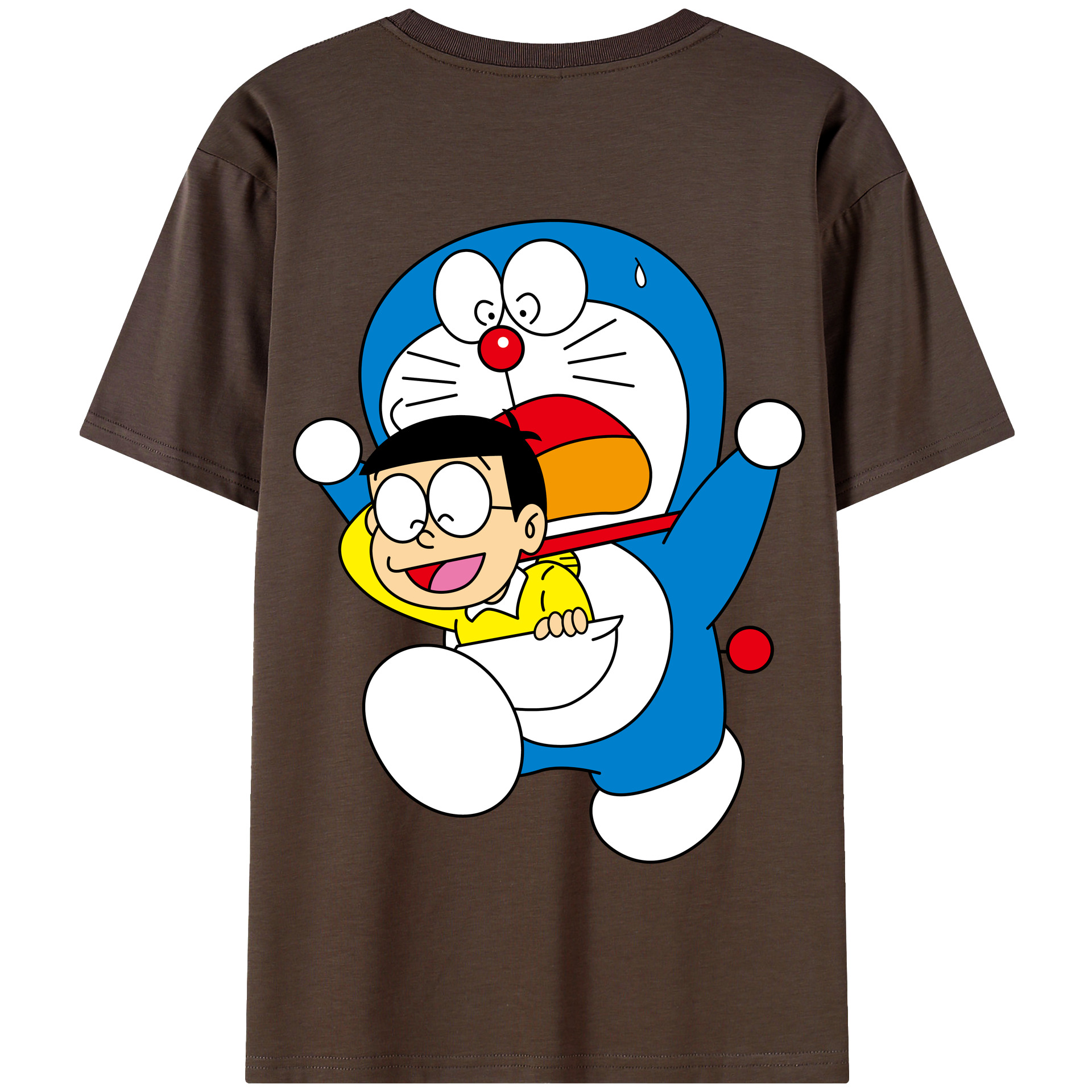 （画像用） ドラえもん Doraemon 綿100％半袖Tシャツ（背面プリント）