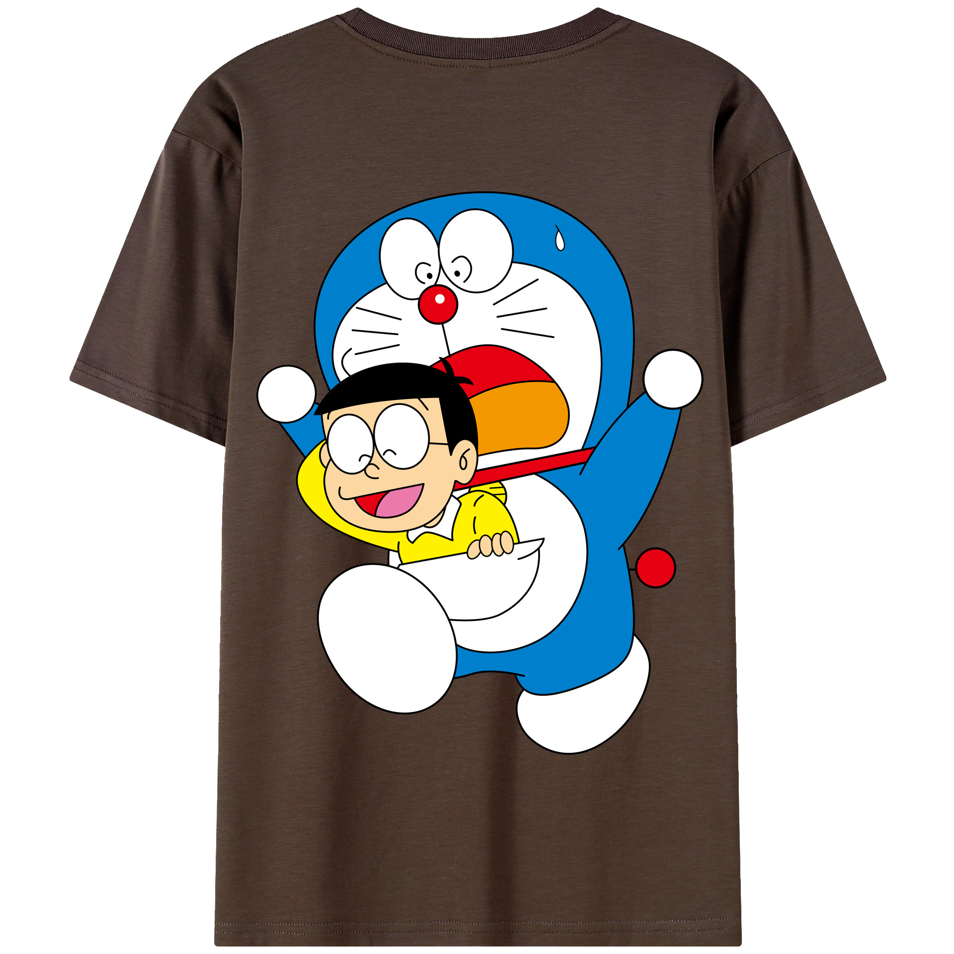 （画像用） ドラえもん Doraemon 綿100％半袖Tシャツ（背面プリント）