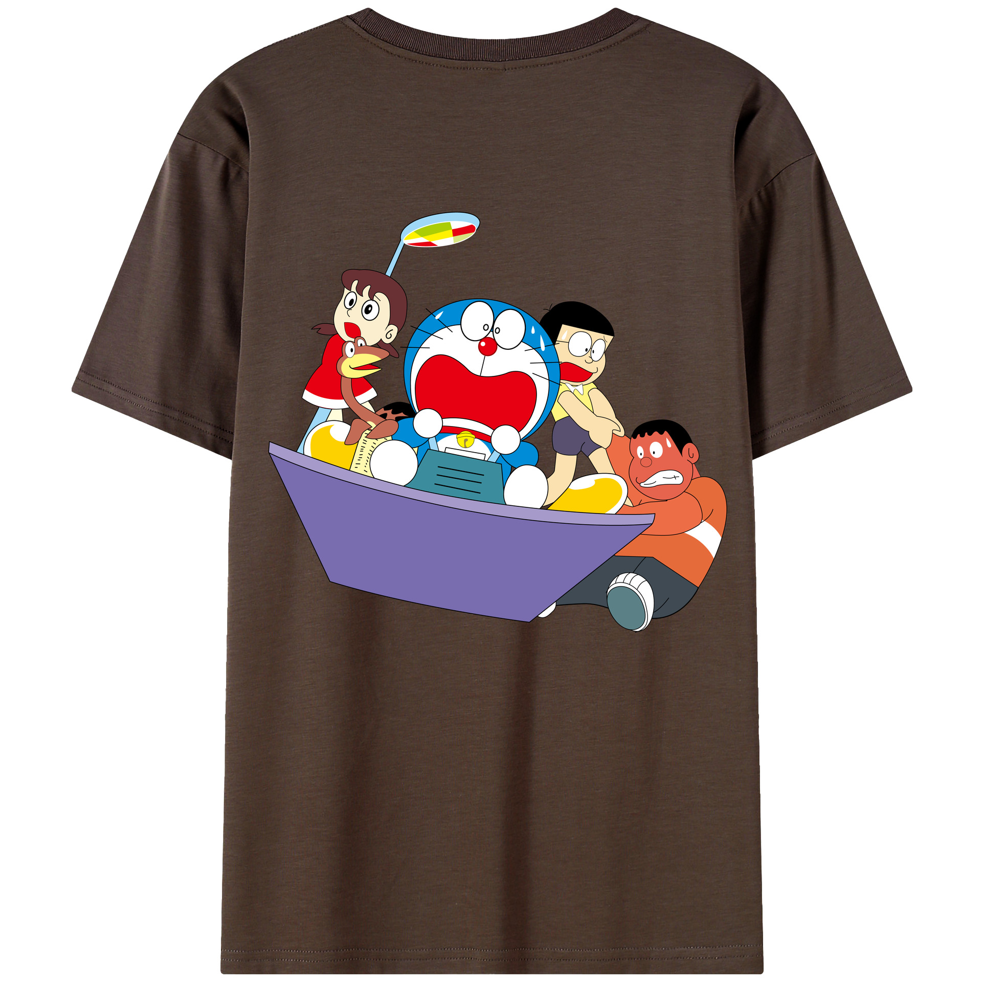 （画像用） ドラえもん Doraemon 綿100％半袖Tシャツ（背面プリント）