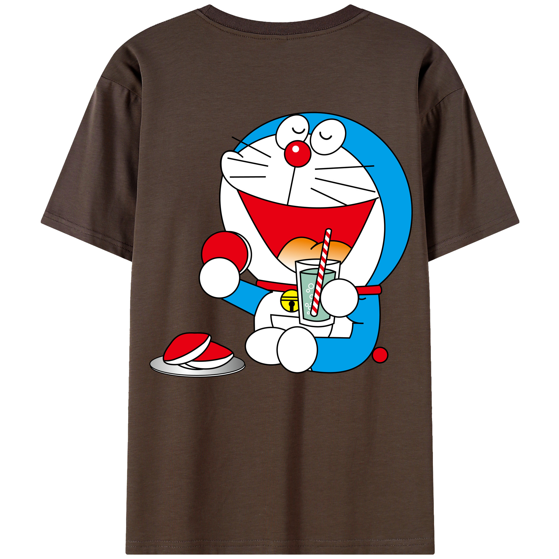 （画像用） ドラえもん Doraemon 綿100％半袖Tシャツ（背面プリント）