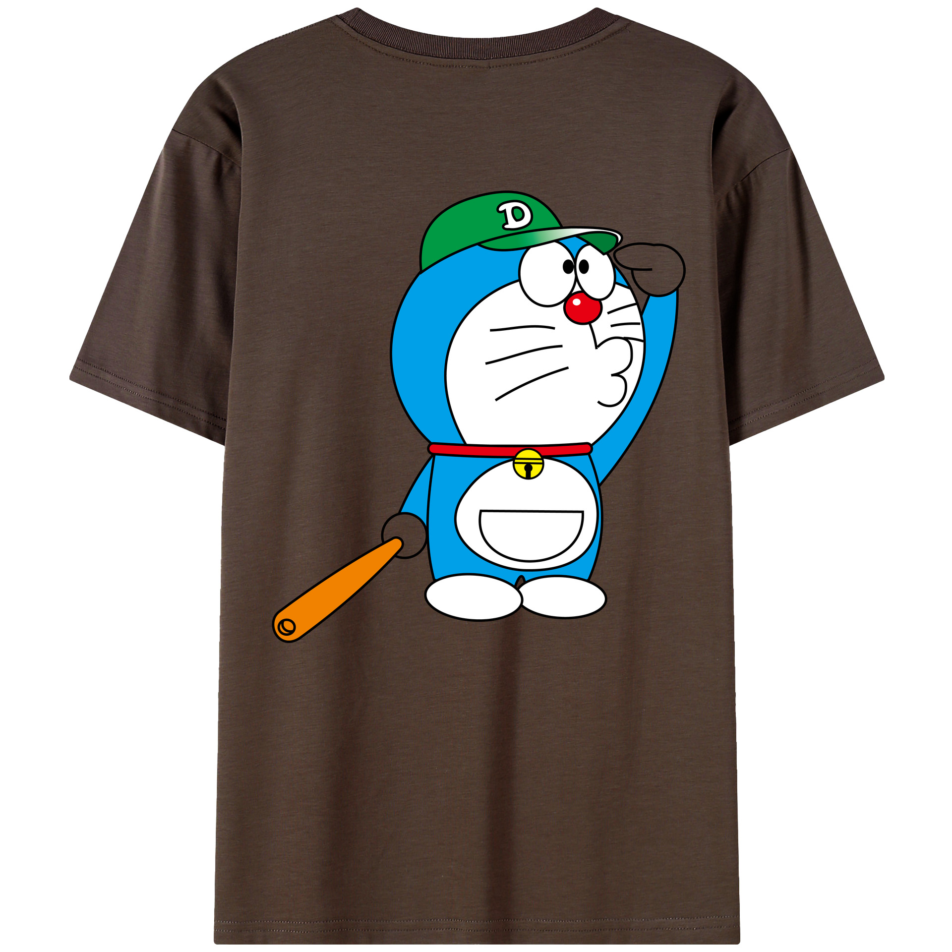 （画像用） ドラえもん Doraemon 綿100％半袖Tシャツ（背面プリント）