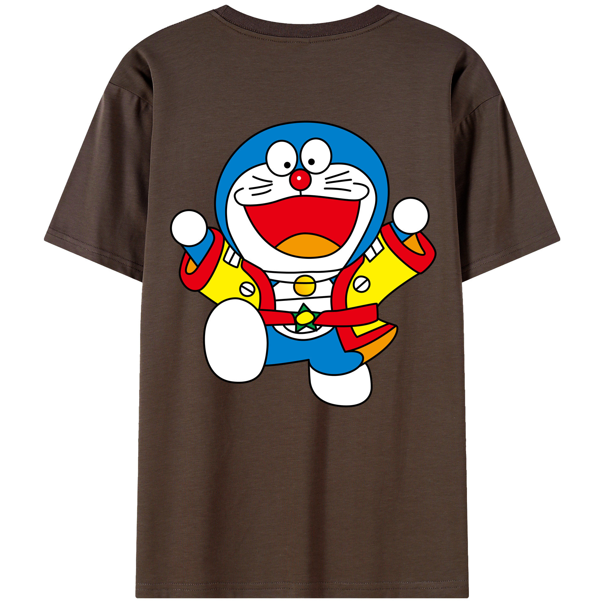 （画像用） ドラえもん Doraemon 綿100％半袖Tシャツ（背面プリント）