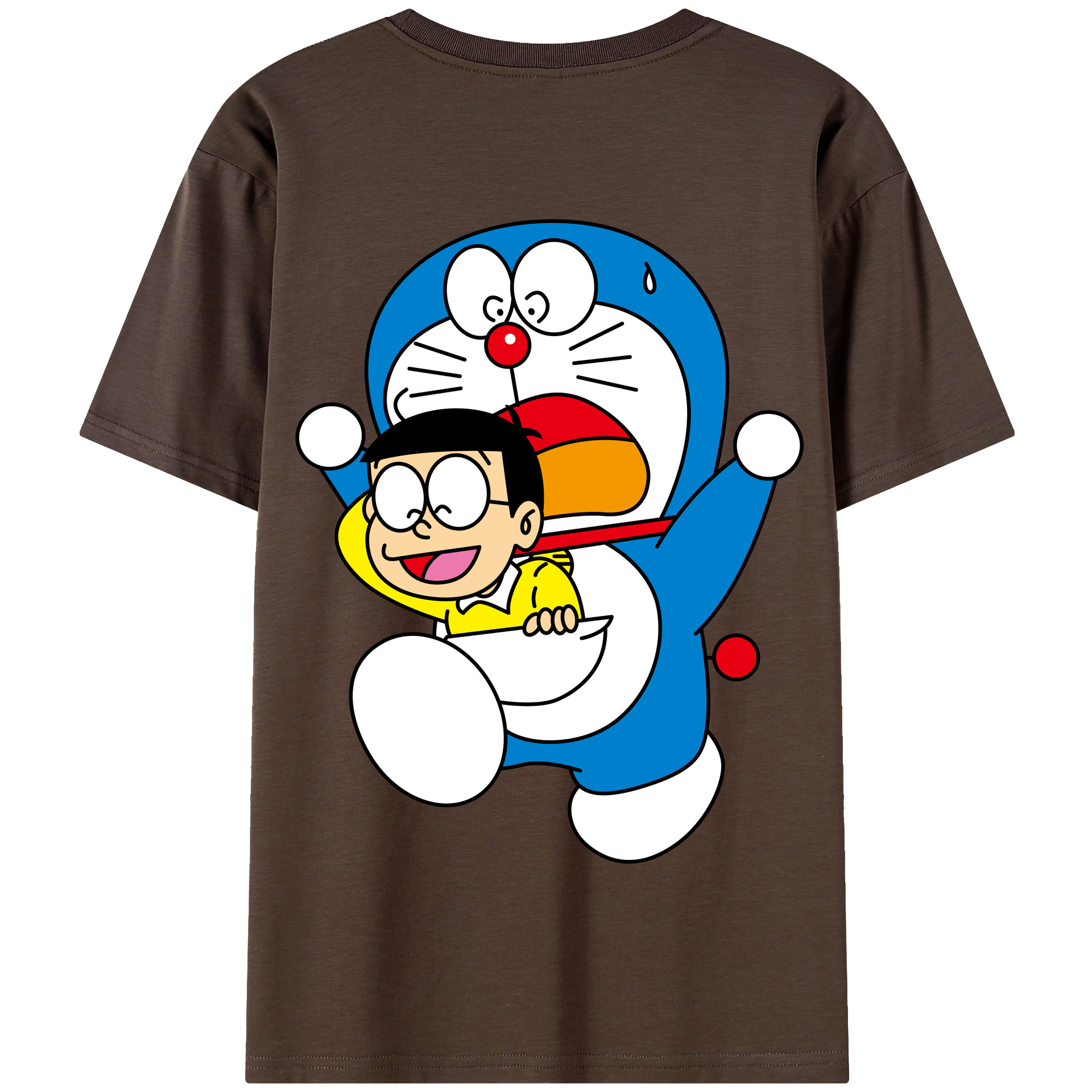 （画像用） ドラえもん Doraemon 綿100％半袖Tシャツ（背面プリント）