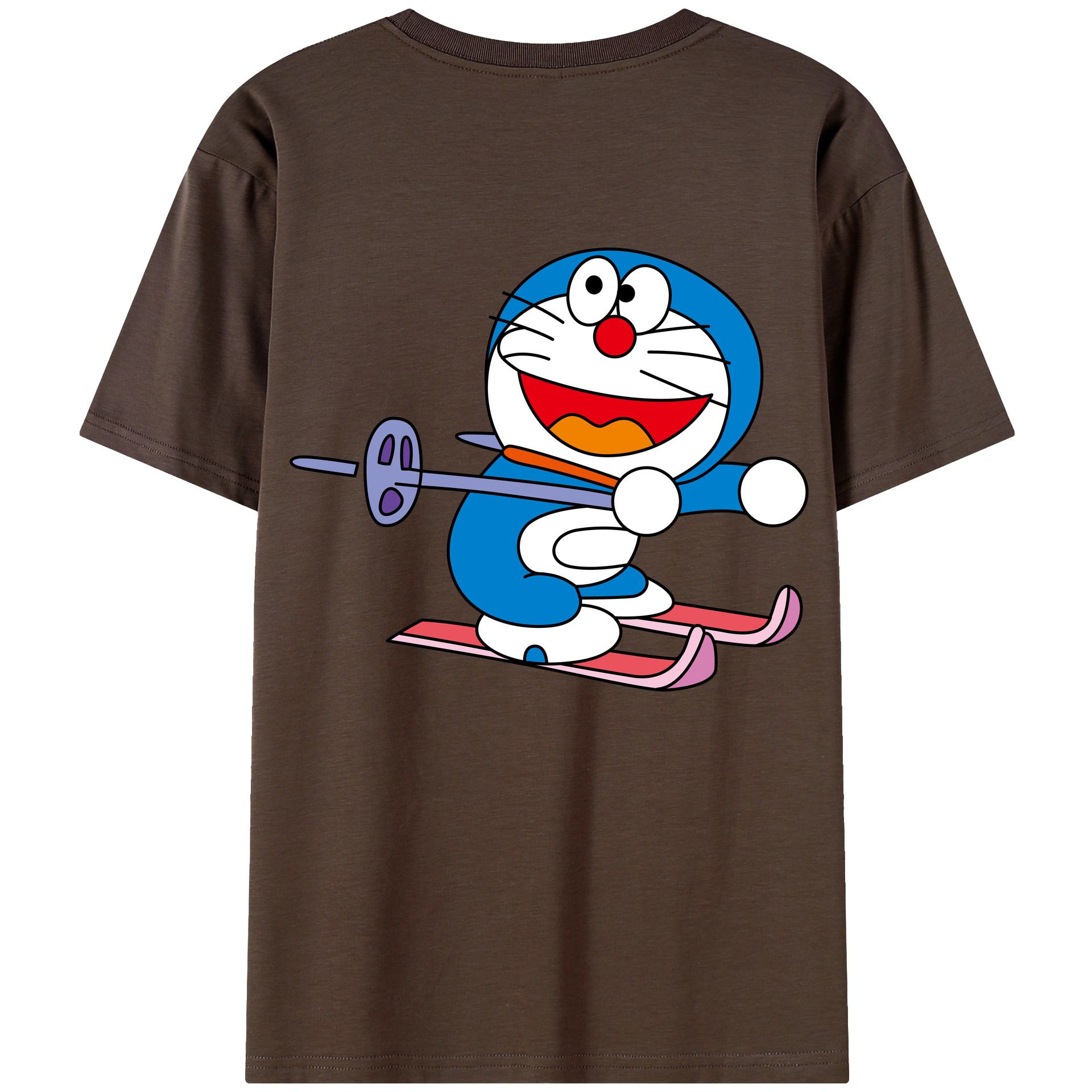 （画像用） ドラえもん Doraemon 綿100％半袖Tシャツ（背面プリント）