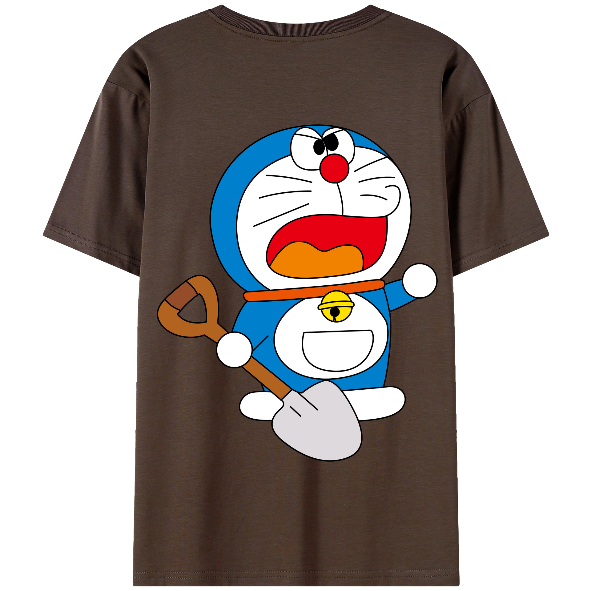 （画像用） ドラえもん Doraemon 綿100％半袖Tシャツ（背面プリント）