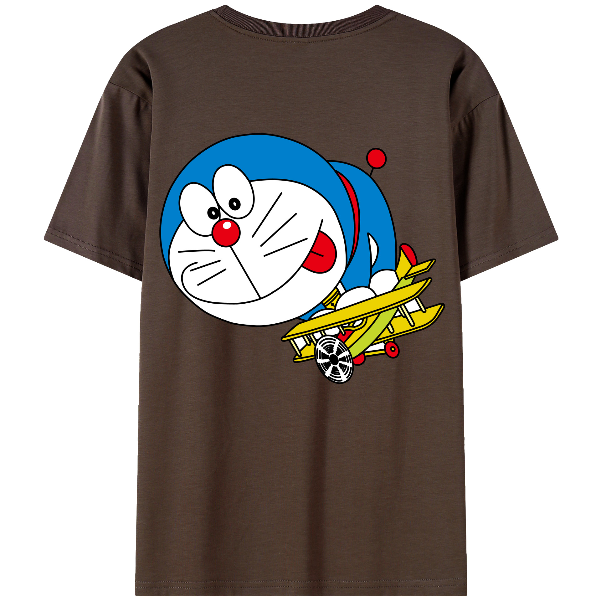 （画像用） ドラえもん Doraemon 綿100％半袖Tシャツ（背面プリント）