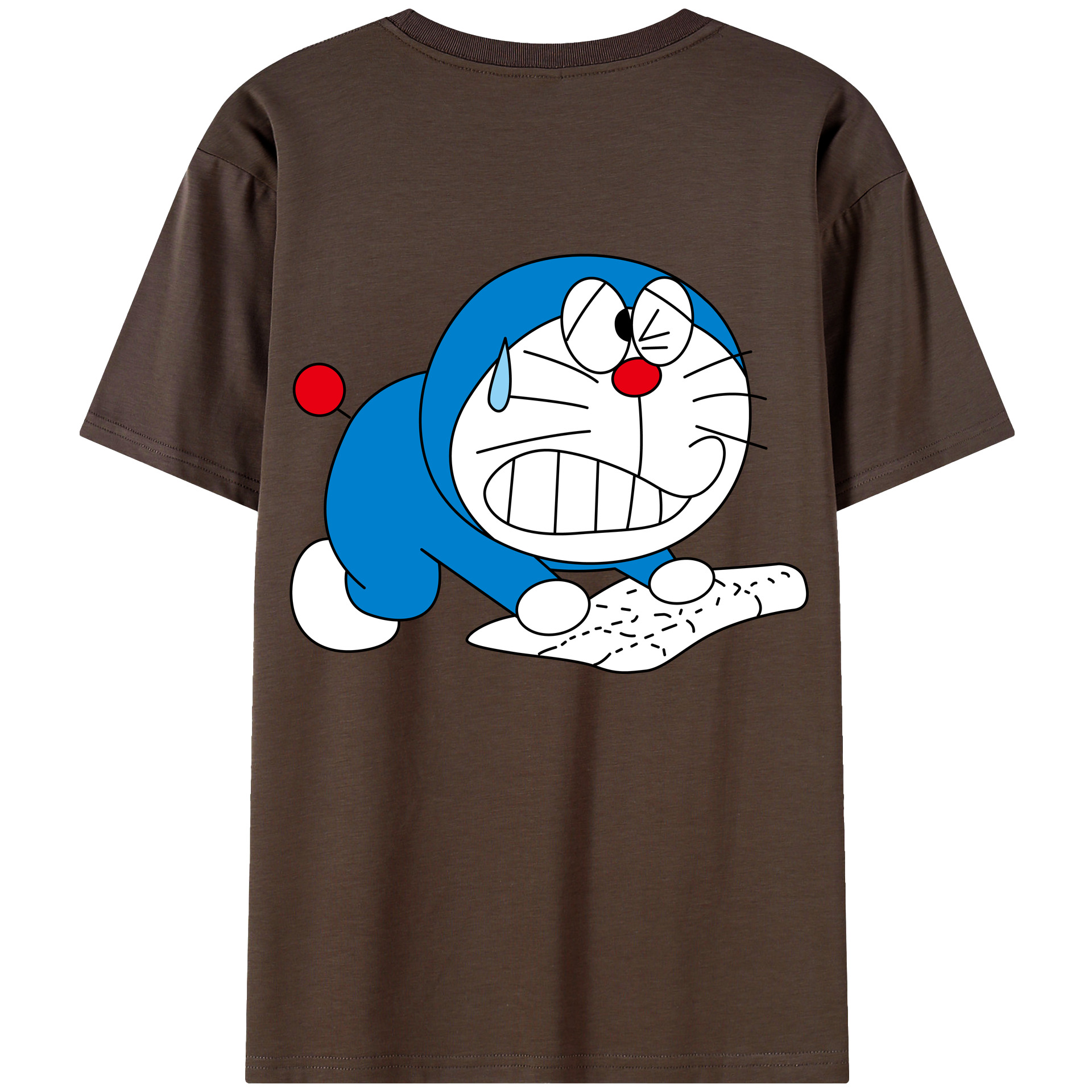 （画像用） ドラえもん Doraemon 綿100％半袖Tシャツ（背面プリント）