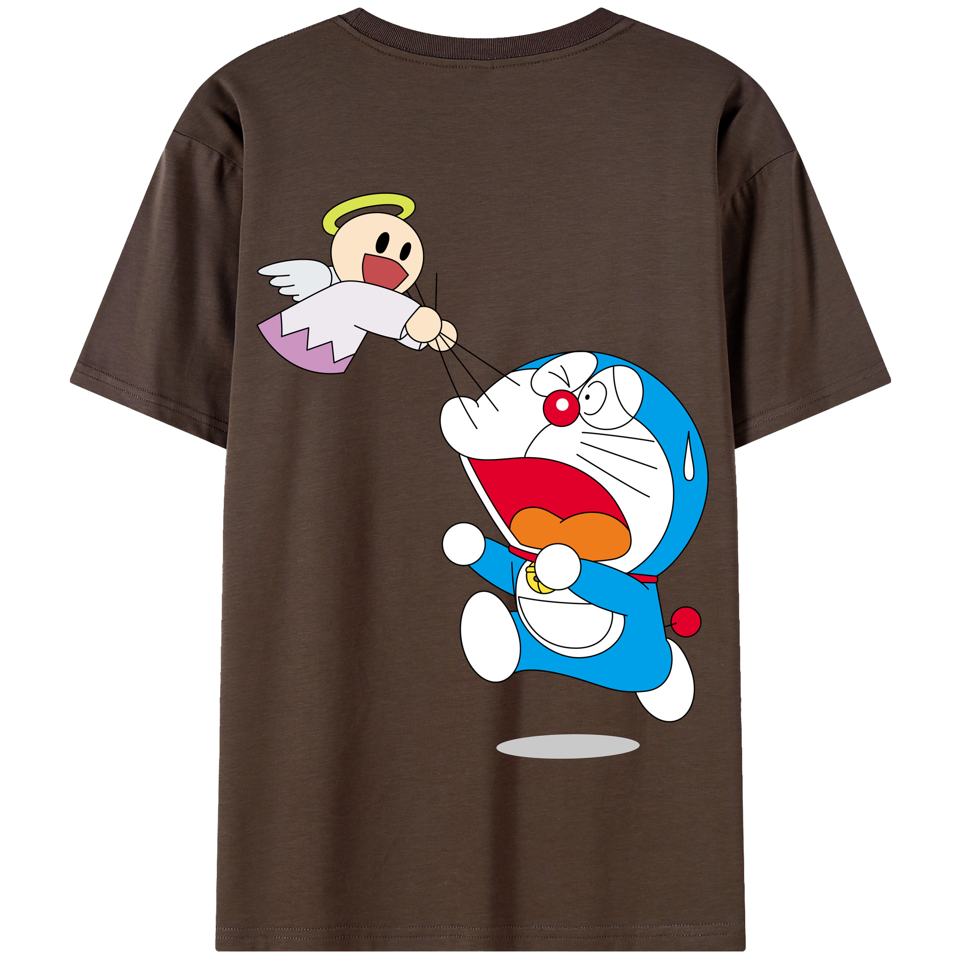 （画像用） ドラえもん Doraemon 綿100％半袖Tシャツ（背面プリント）