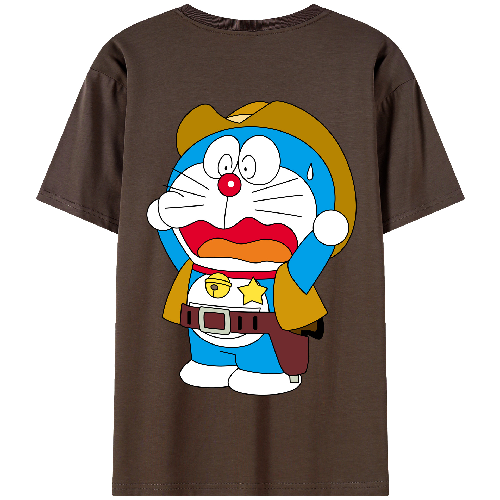 （画像用） ドラえもん Doraemon 綿100％半袖Tシャツ（背面プリント）