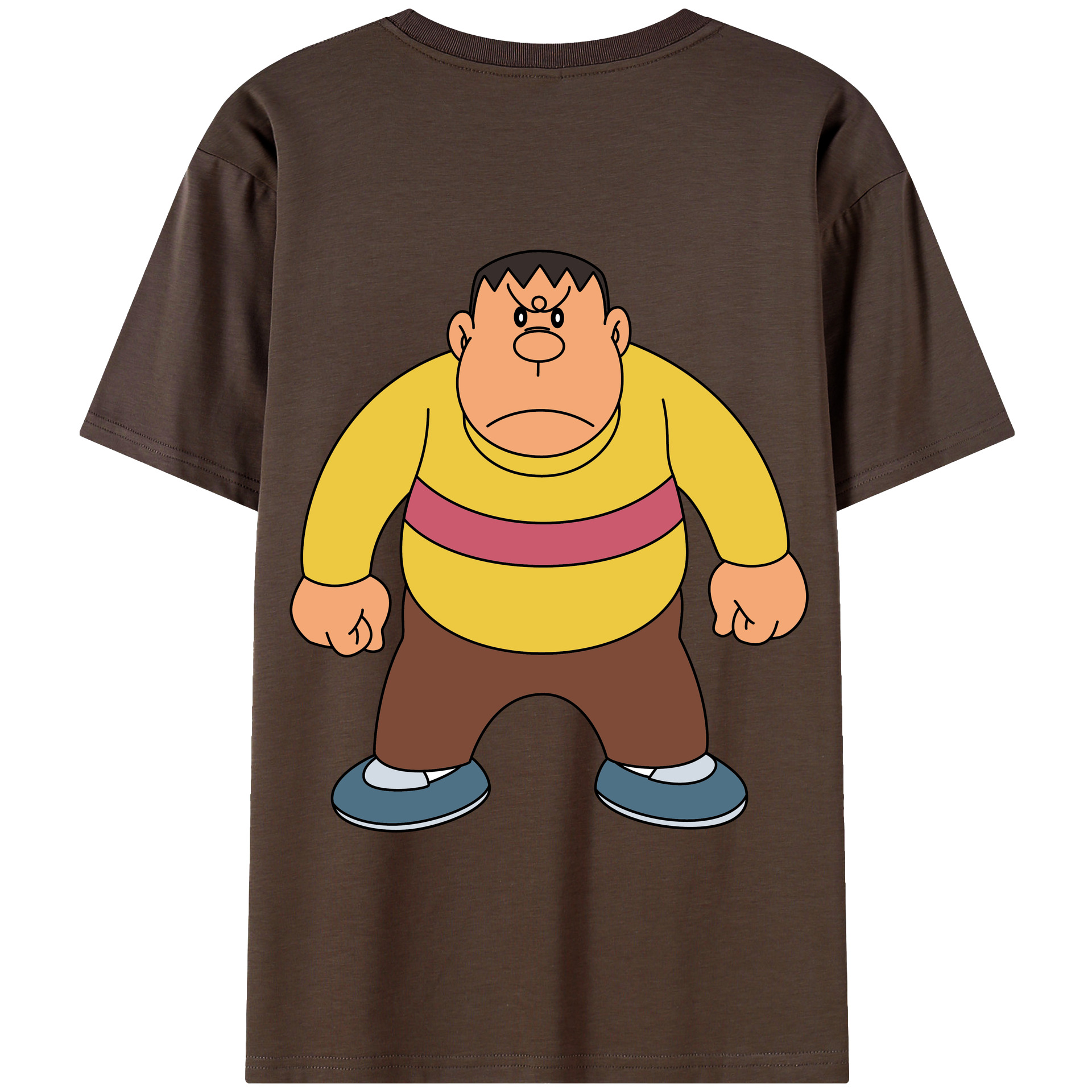 （画像用） ドラえもん 剛田武 Doraemon Gouta Takeshi 綿100％半袖Tシャツ（背面プリント）