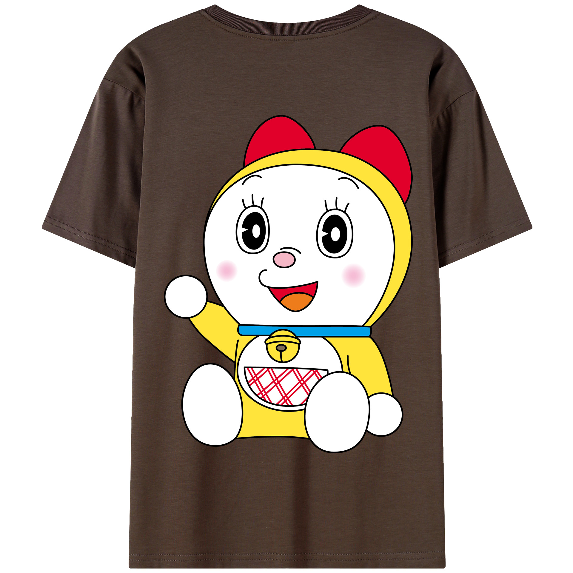 （画像用） ドラえもん ドラミ Doraemon Dorami 綿100％半袖Tシャツ（背面プリント）