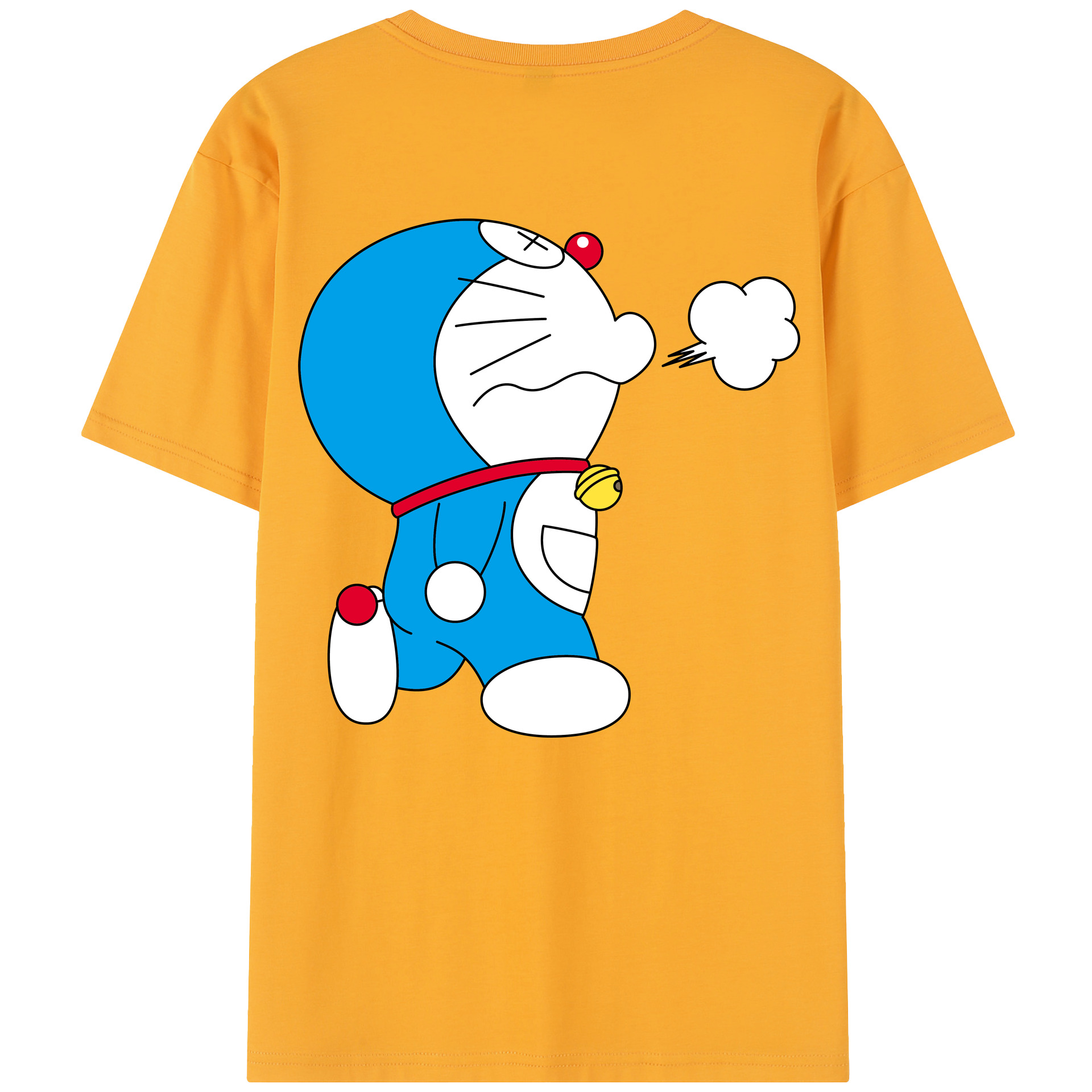 （画像用） ドラえもん Doraemon 綿100％半袖Tシャツ（背面プリント）