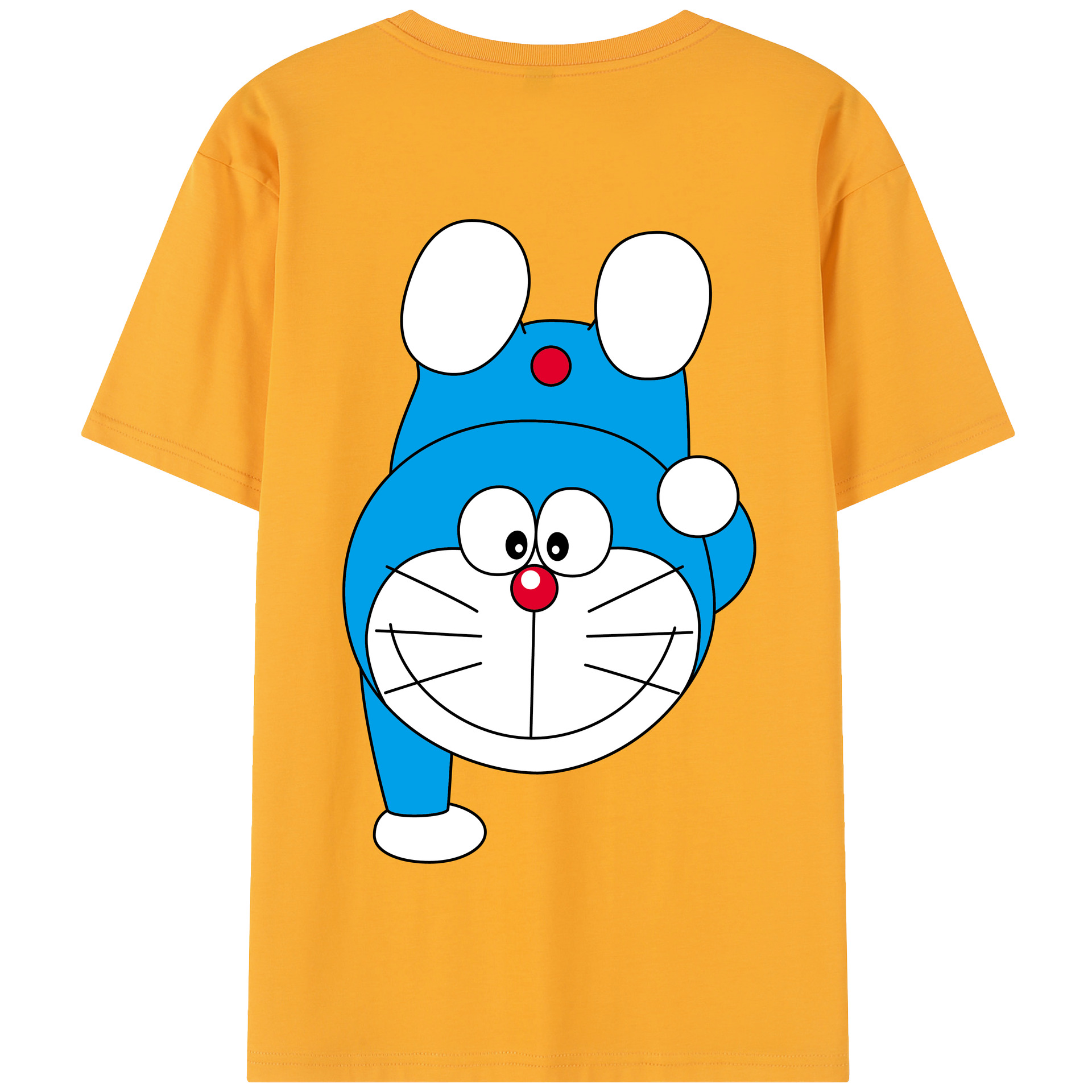 （画像用） ドラえもん Doraemon 綿100％半袖Tシャツ（背面プリント）