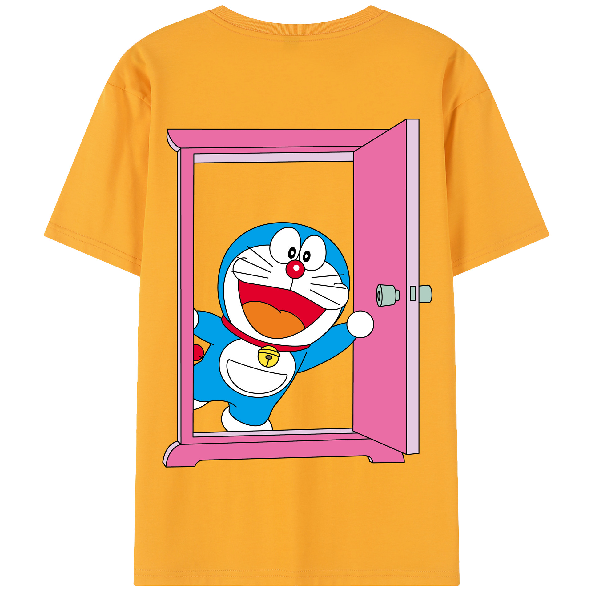 （画像用） ドラえもん Doraemon 綿100％半袖Tシャツ（背面プリント）