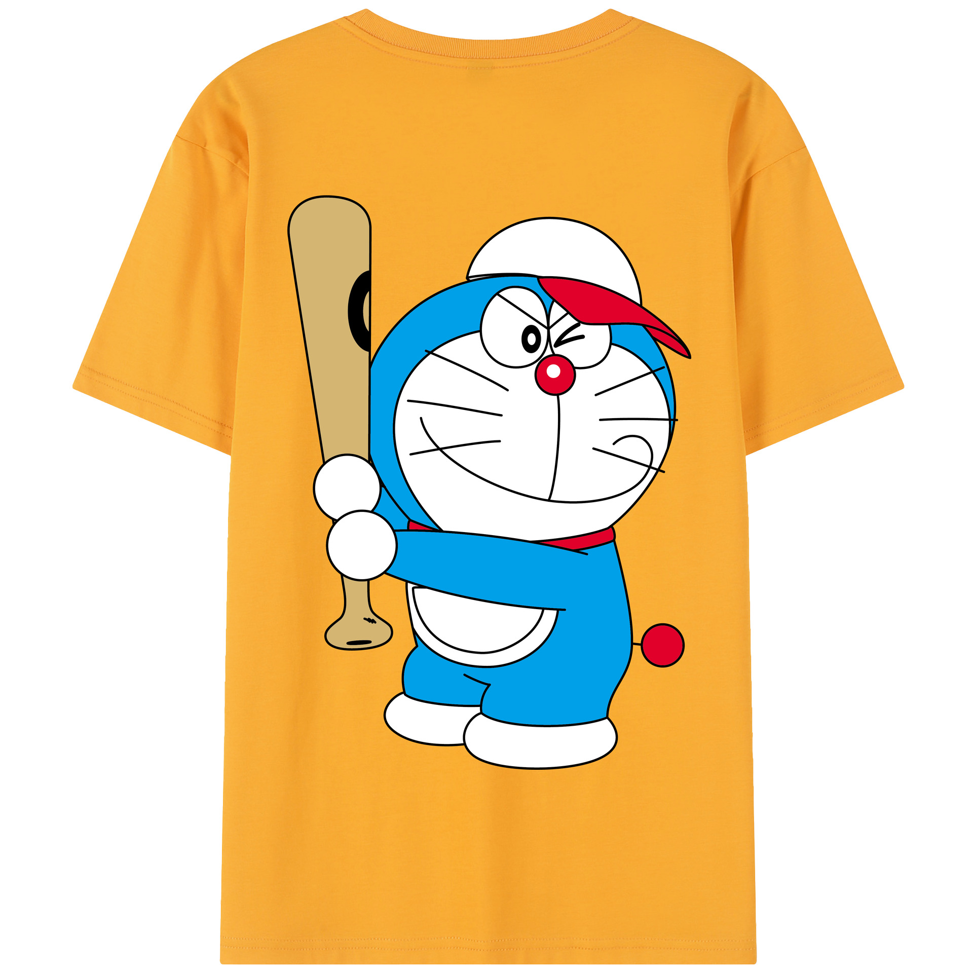 （画像用） ドラえもん Doraemon 綿100％半袖Tシャツ（背面プリント）