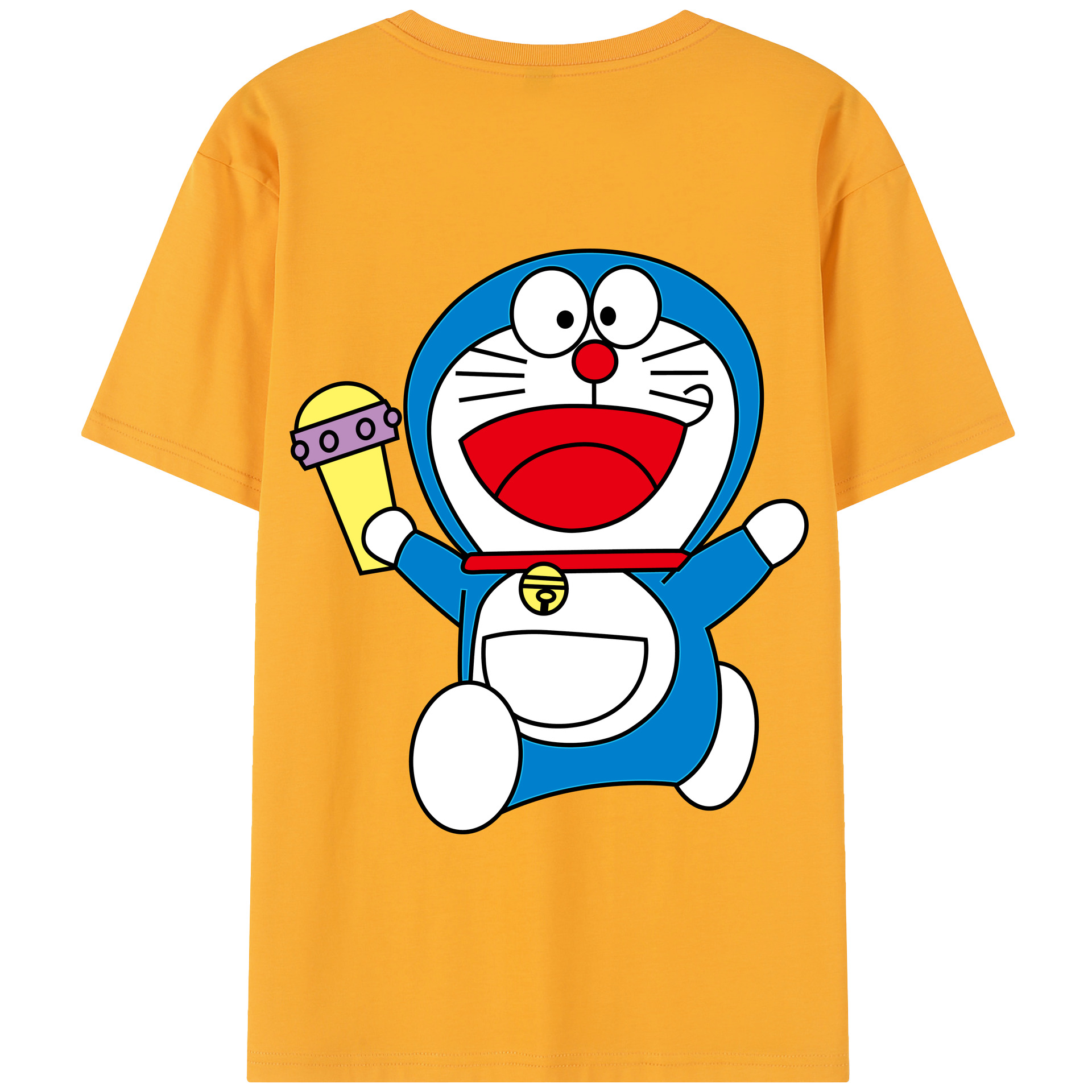（画像用） ドラえもん Doraemon 綿100％半袖Tシャツ（背面プリント）