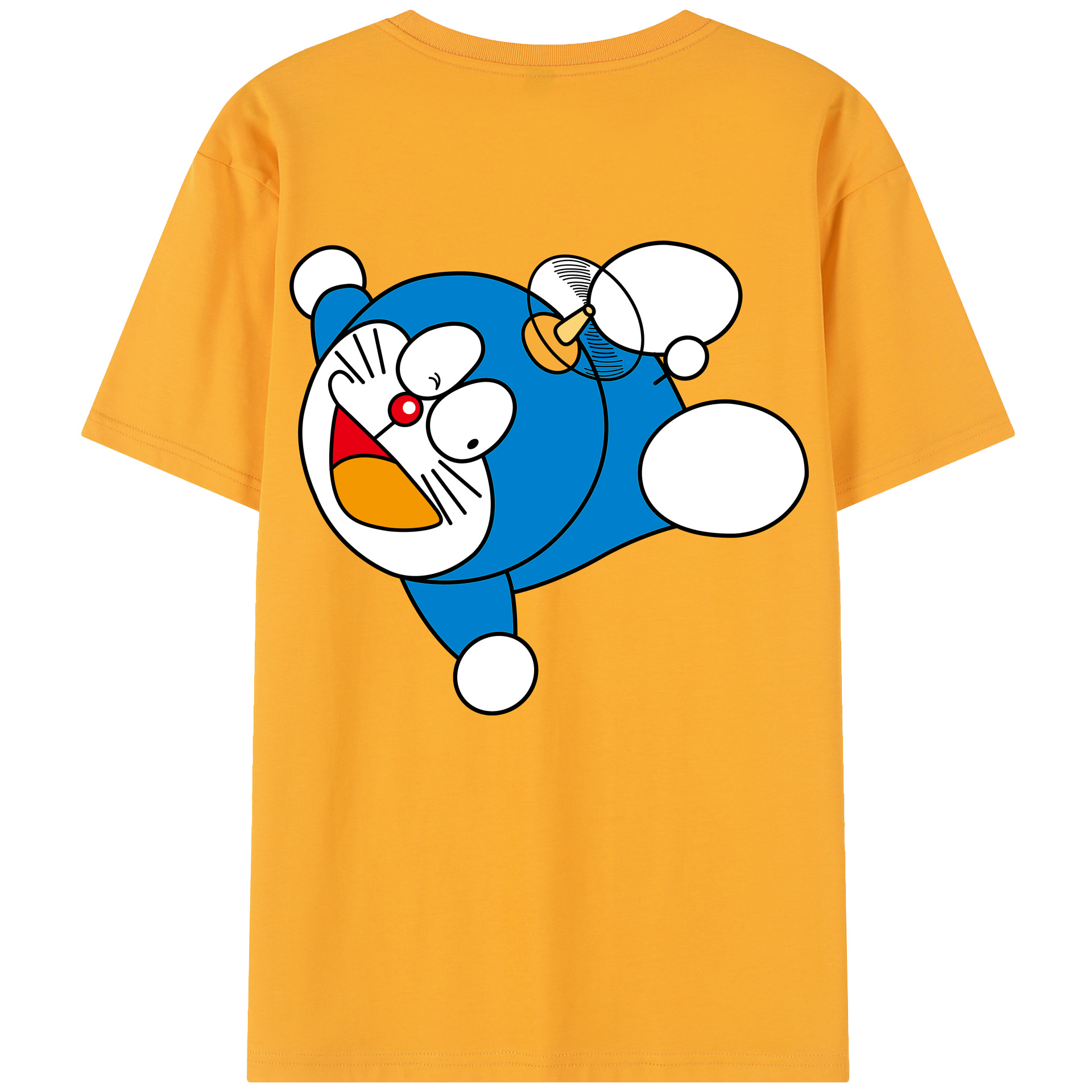 （画像用） ドラえもん Doraemon 綿100％半袖Tシャツ（背面プリント）