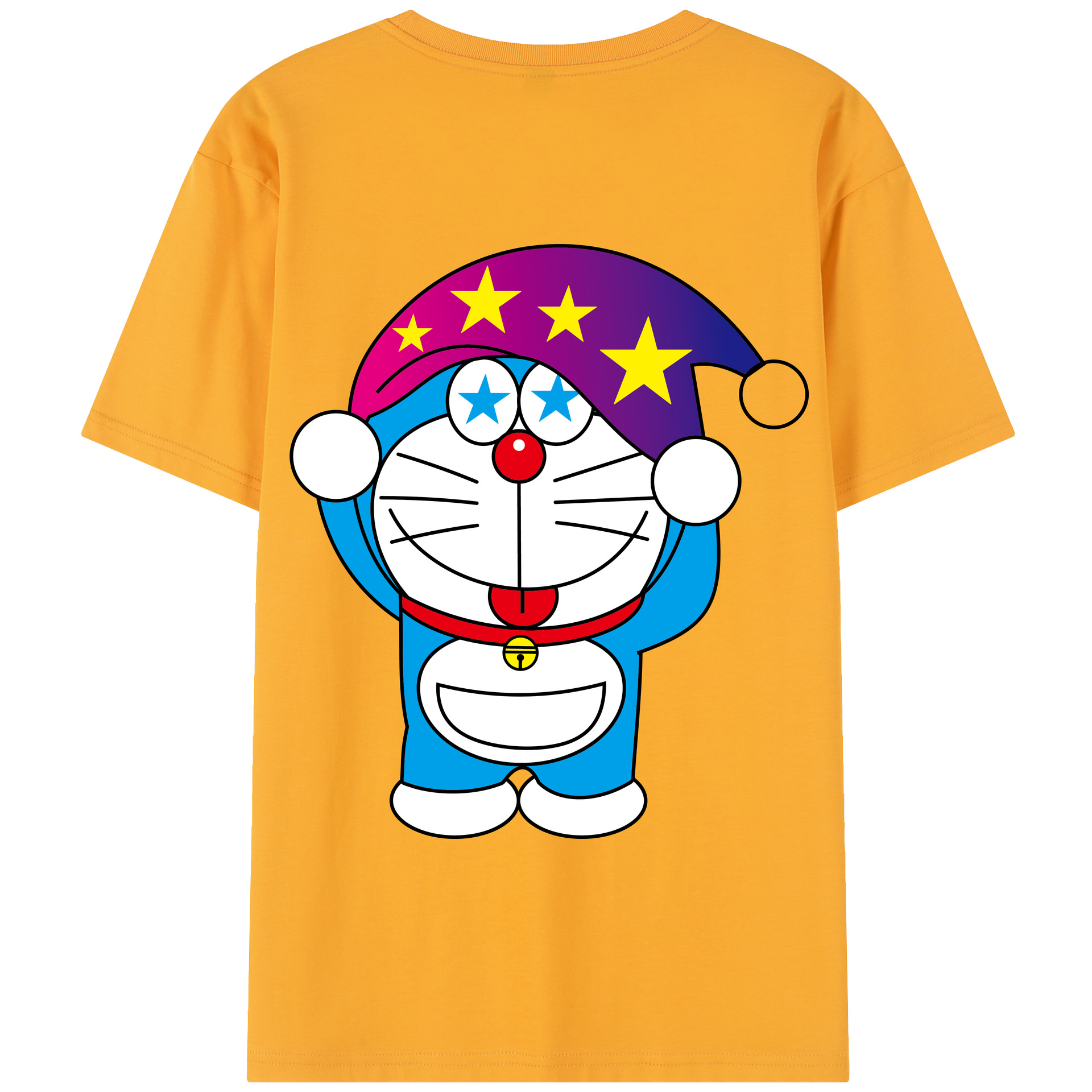 （画像用） ドラえもん Doraemon 綿100％半袖Tシャツ（背面プリント）