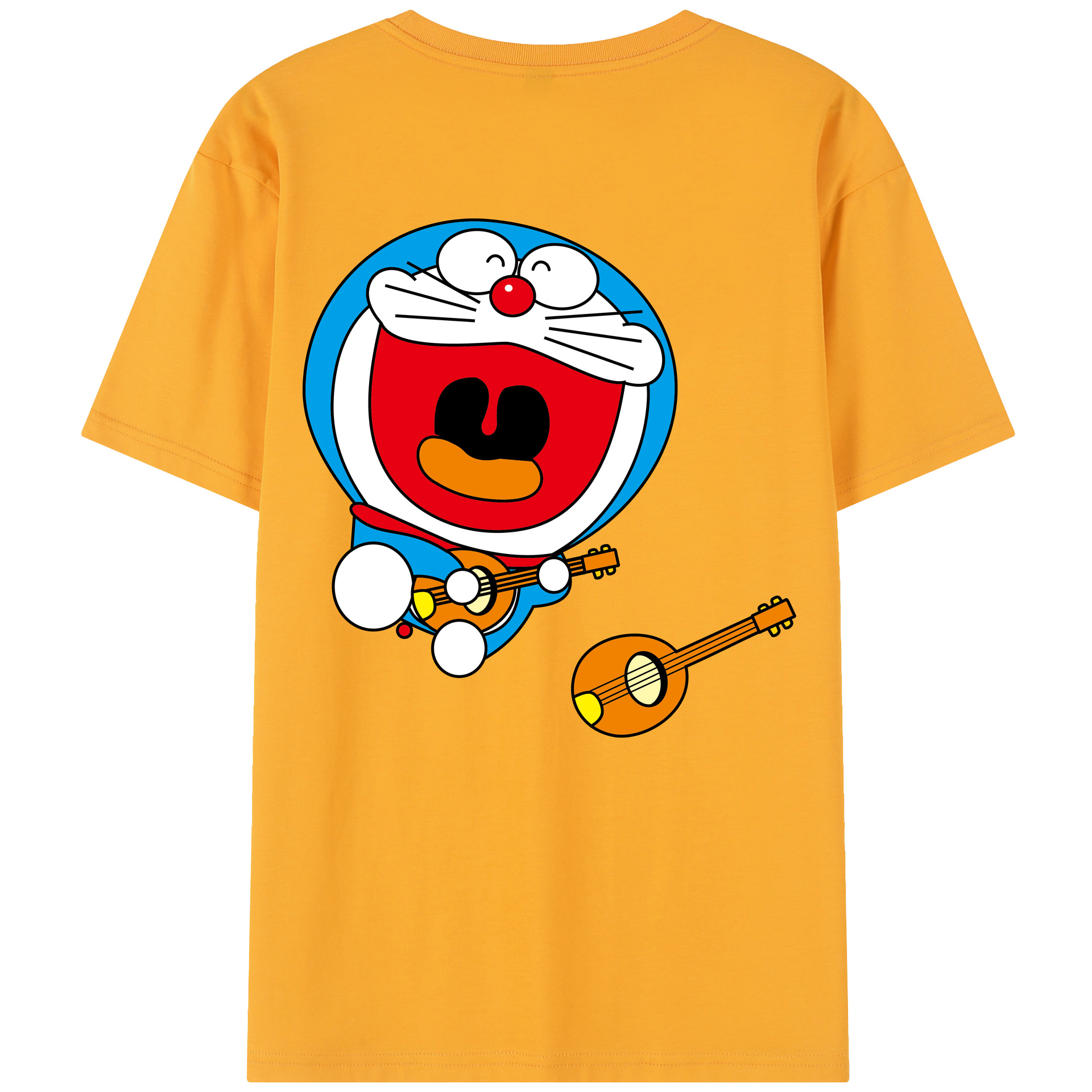 （画像用） ドラえもん Doraemon 綿100％半袖Tシャツ（背面プリント）