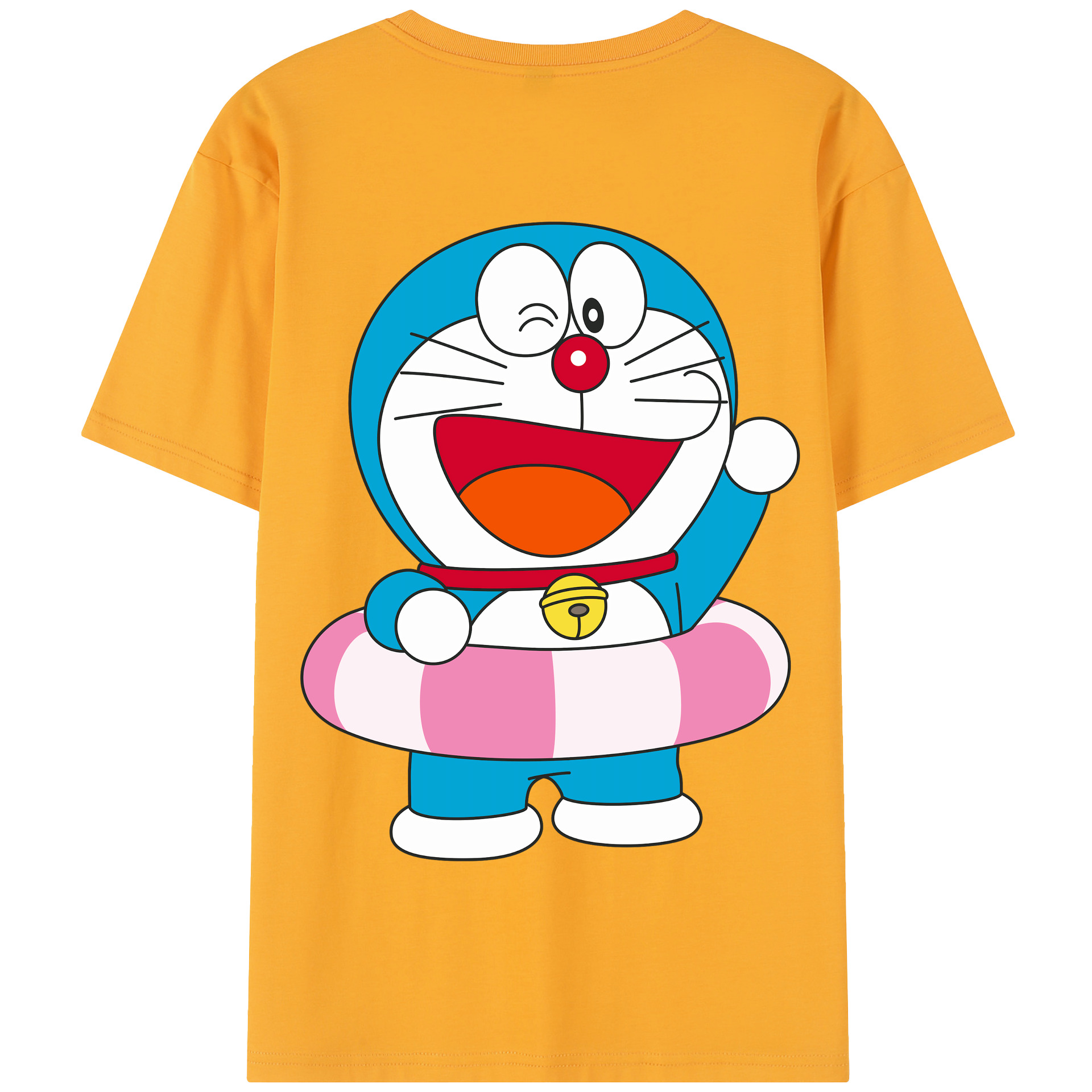 （画像用） ドラえもん Doraemon 綿100％半袖Tシャツ（背面プリント）