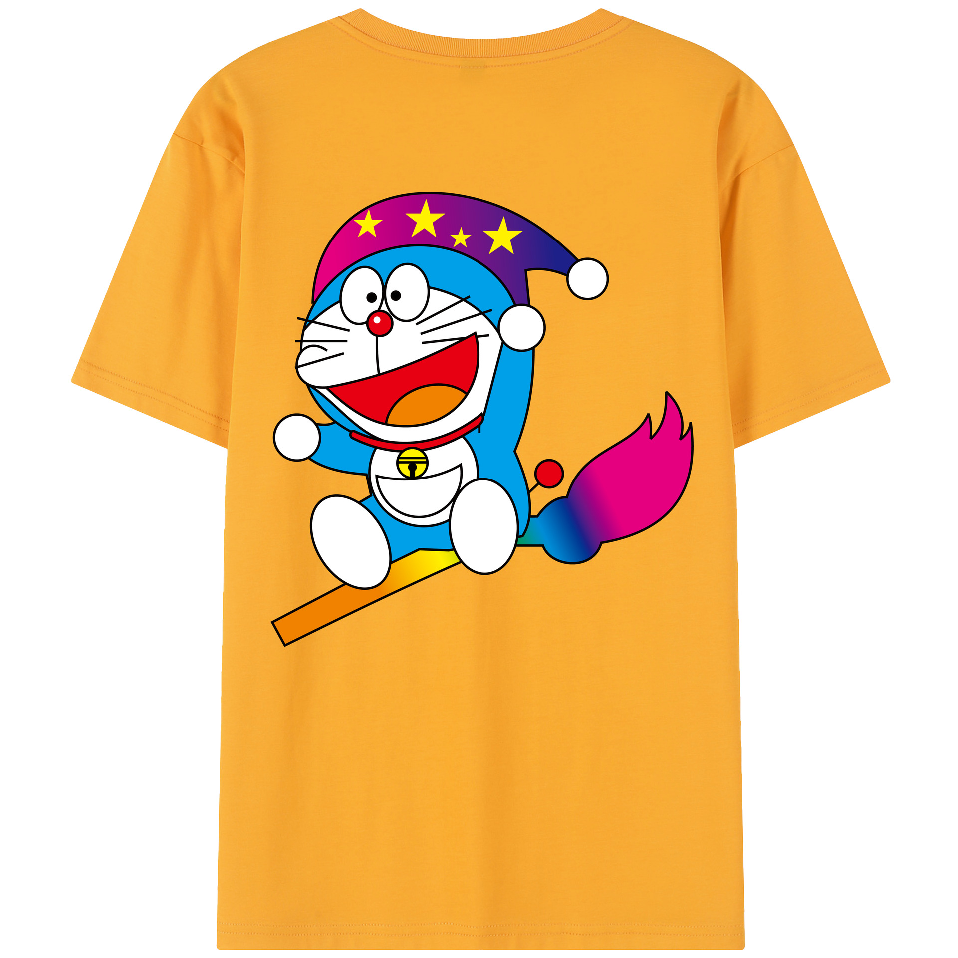 （画像用） ドラえもん Doraemon 綿100％半袖Tシャツ（背面プリント）