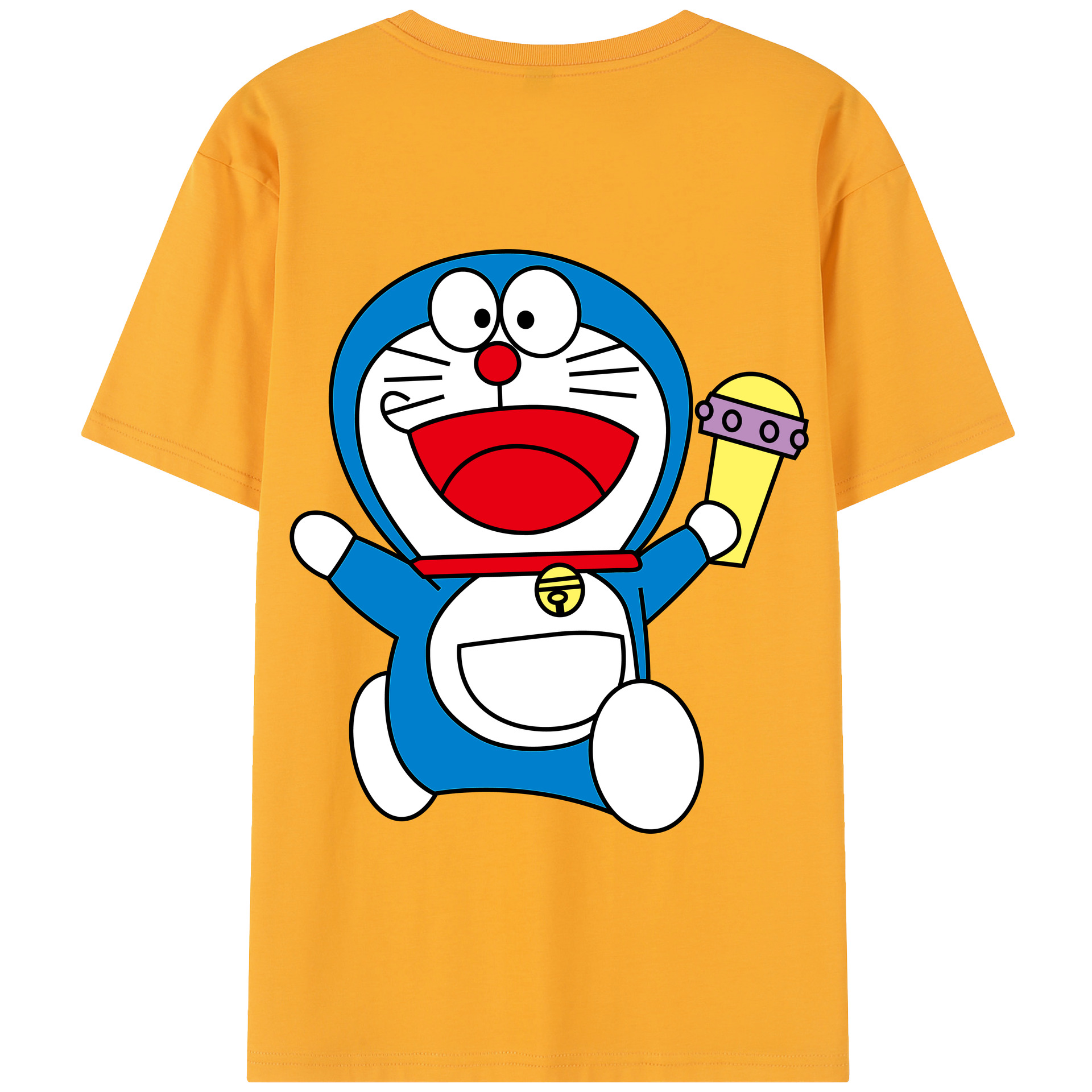 （画像用） ドラえもん Doraemon 綿100％半袖Tシャツ（背面プリント）