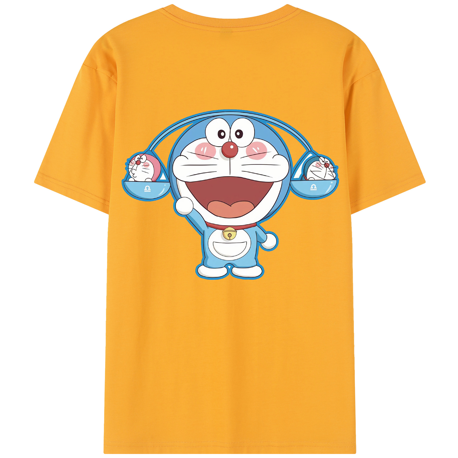 （画像用） ドラえもん Doraemon 綿100％半袖Tシャツ（背面プリント）