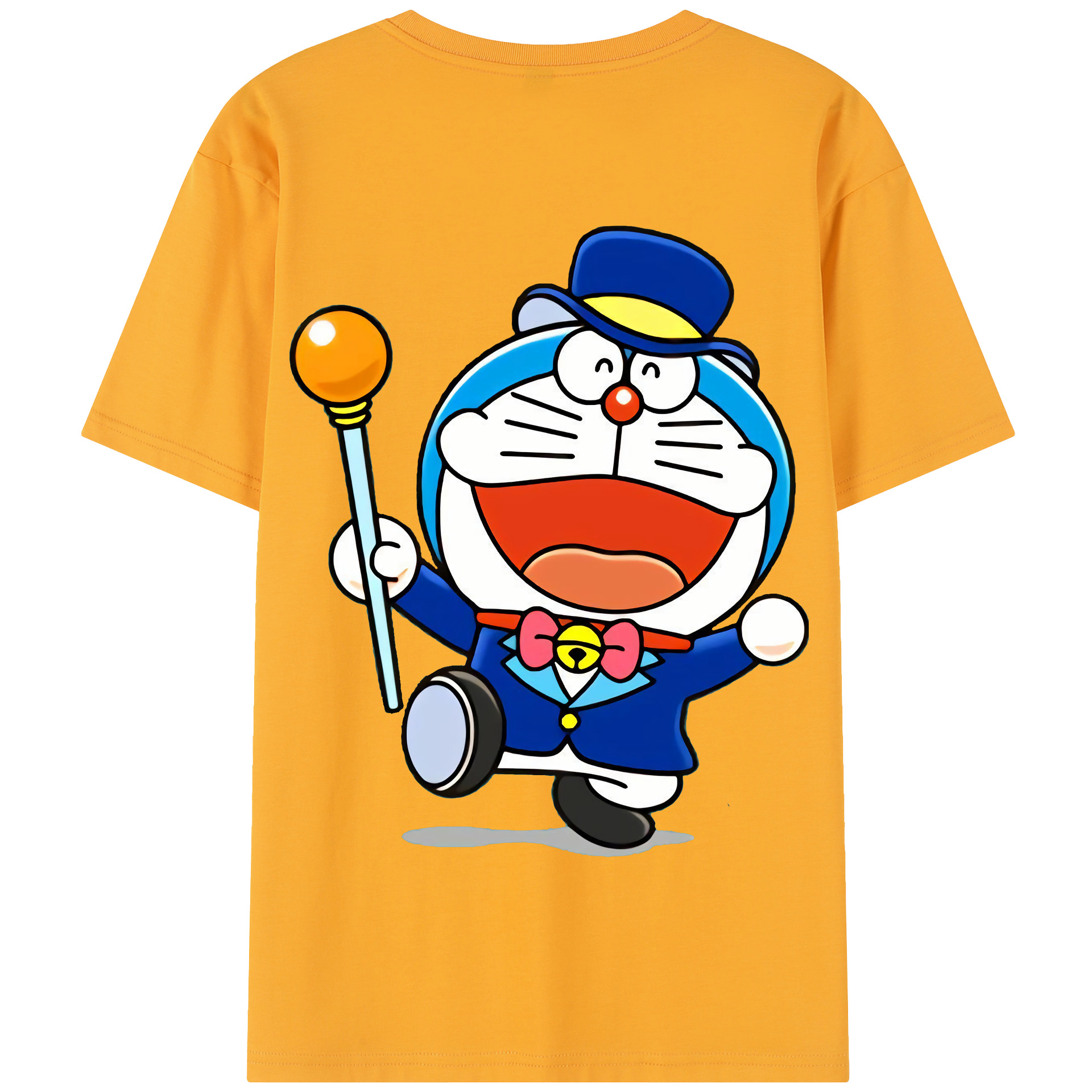 （画像用） ドラえもん Doraemon 綿100％半袖Tシャツ（背面プリント）