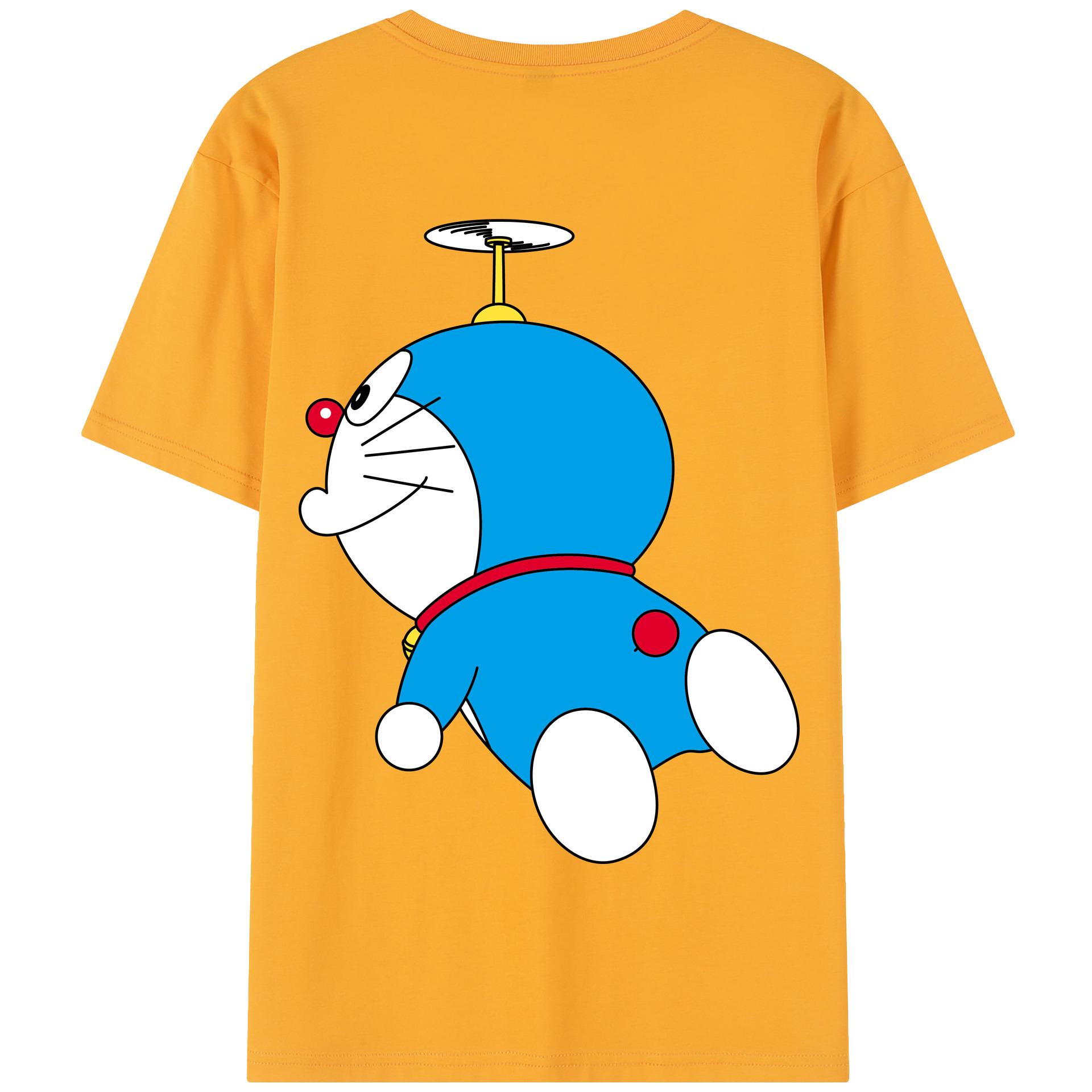 （画像用） ドラえもん Doraemon 綿100％半袖Tシャツ（背面プリント）