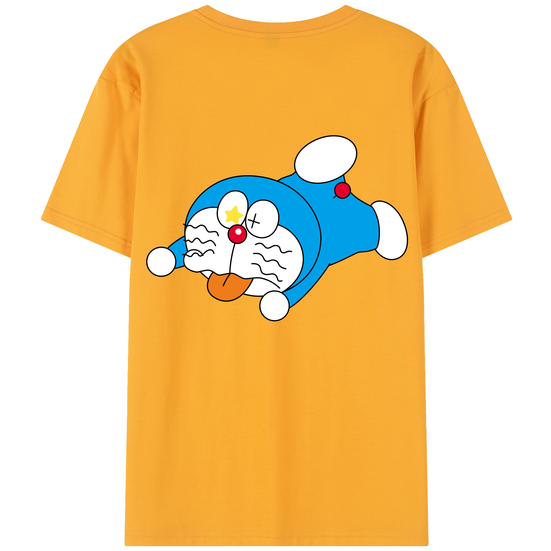（画像用） ドラえもん Doraemon 綿100％半袖Tシャツ（背面プリント）