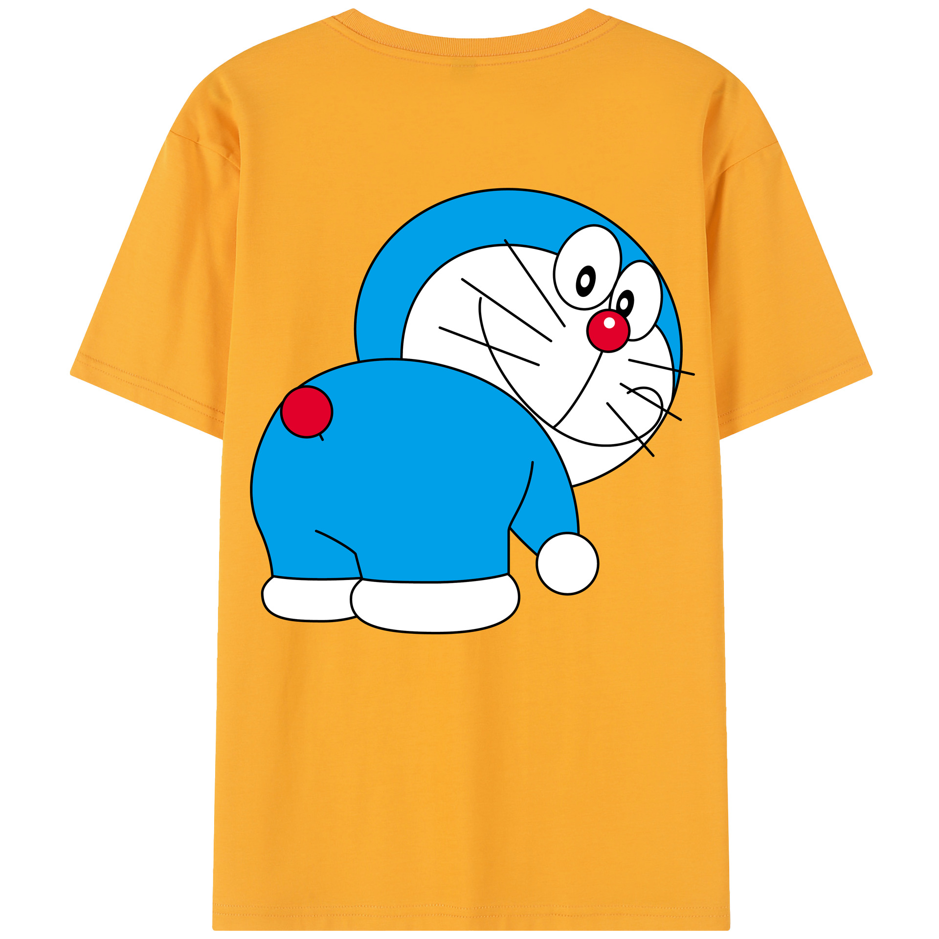 （画像用） ドラえもん Doraemon 綿100％半袖Tシャツ（背面プリント）