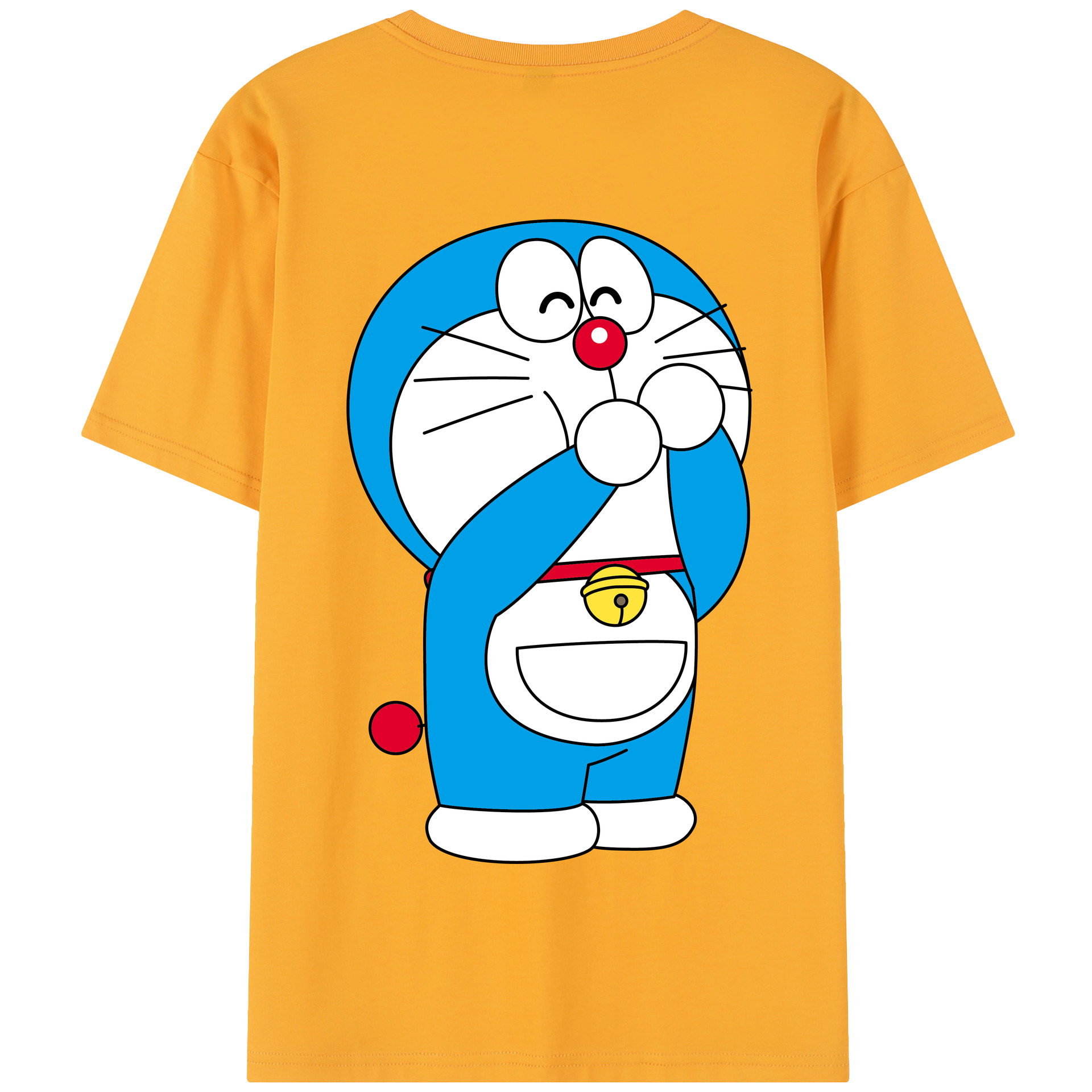 （画像用） ドラえもん Doraemon 綿100％半袖Tシャツ（背面プリント）