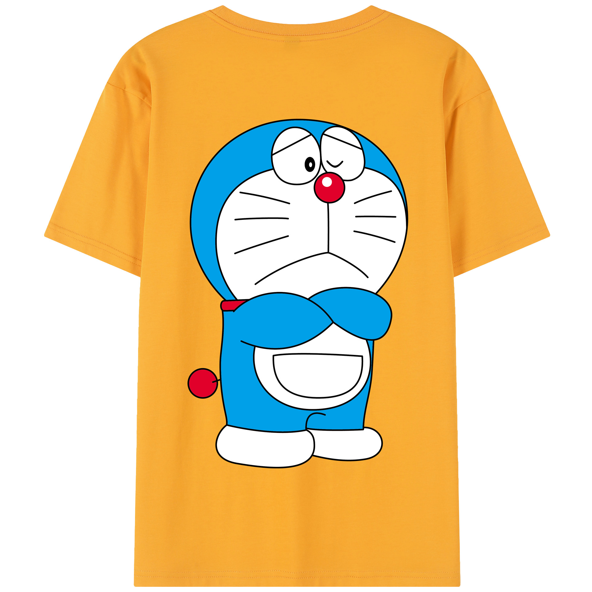（画像用） ドラえもん Doraemon 綿100％半袖Tシャツ（背面プリント）