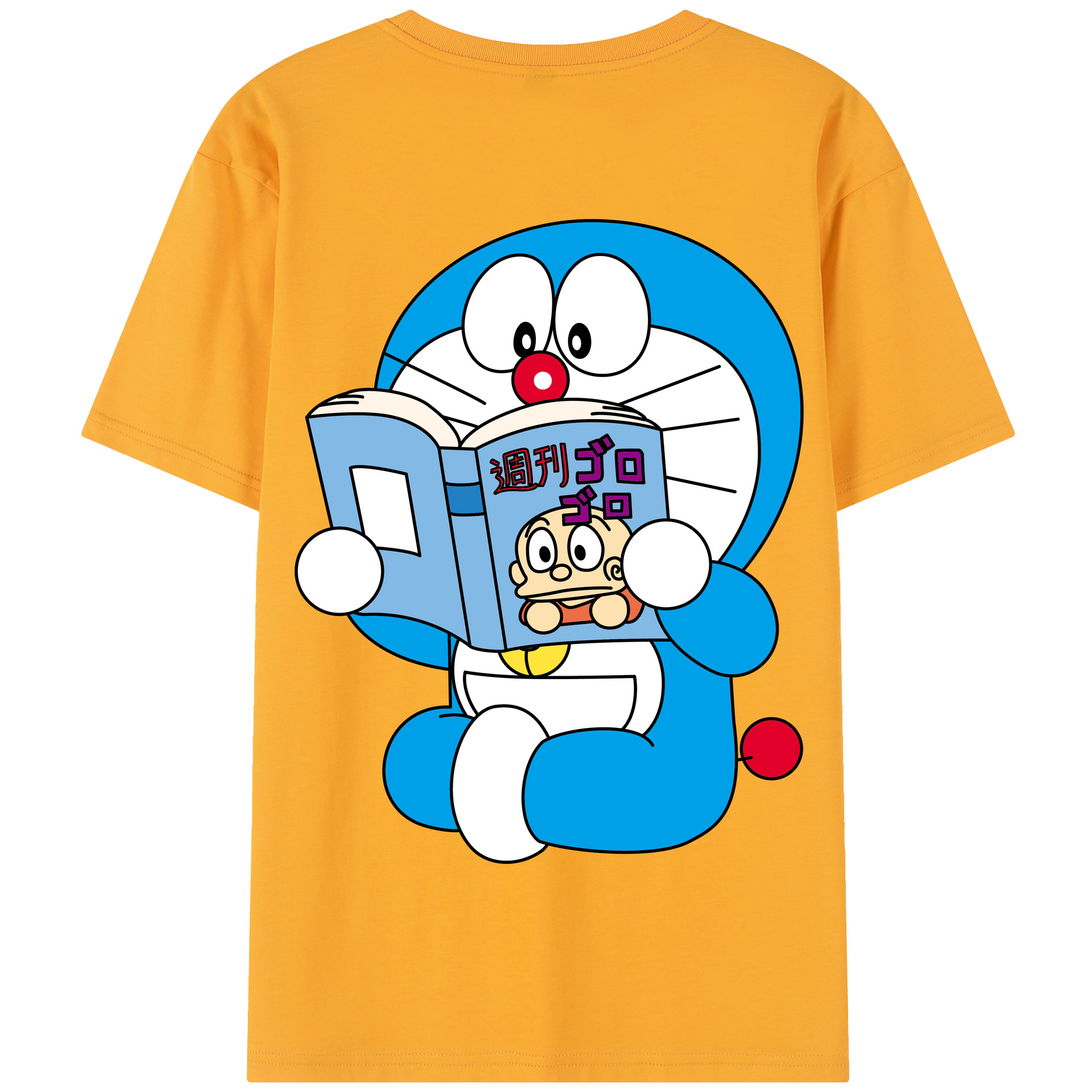（画像用） ドラえもん Doraemon 綿100％半袖Tシャツ（背面プリント）
