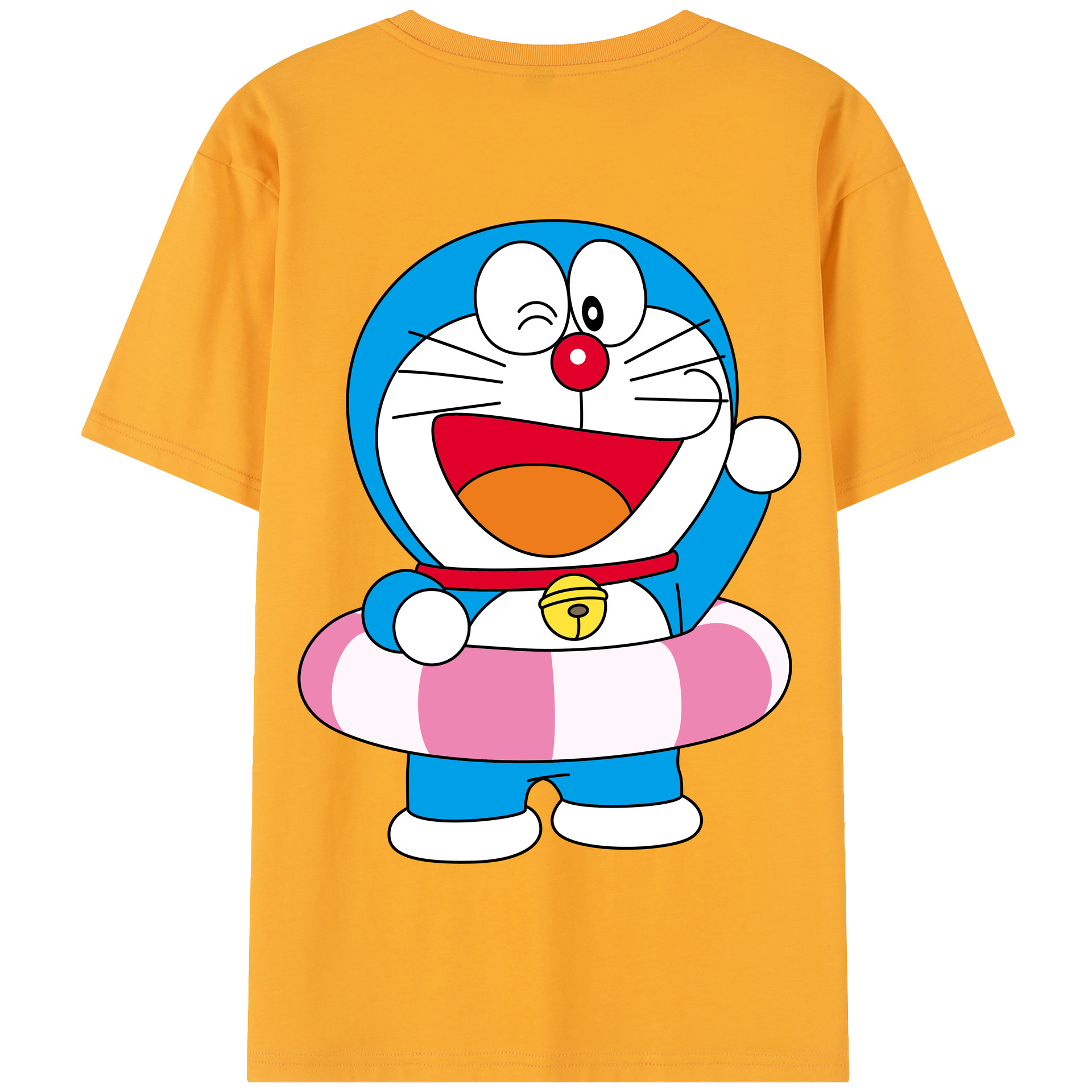 （画像用） ドラえもん Doraemon 綿100％半袖Tシャツ（背面プリント）