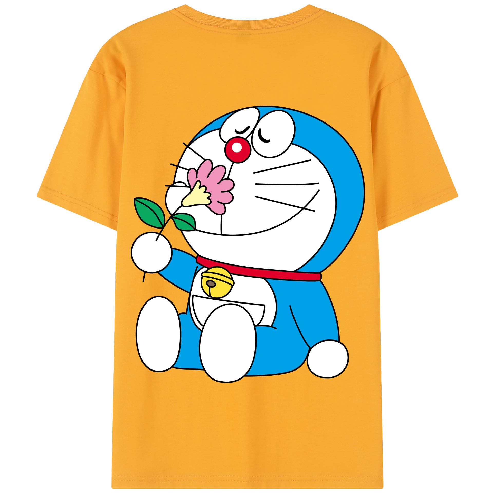 （画像用） ドラえもん Doraemon 綿100％半袖Tシャツ（背面プリント）