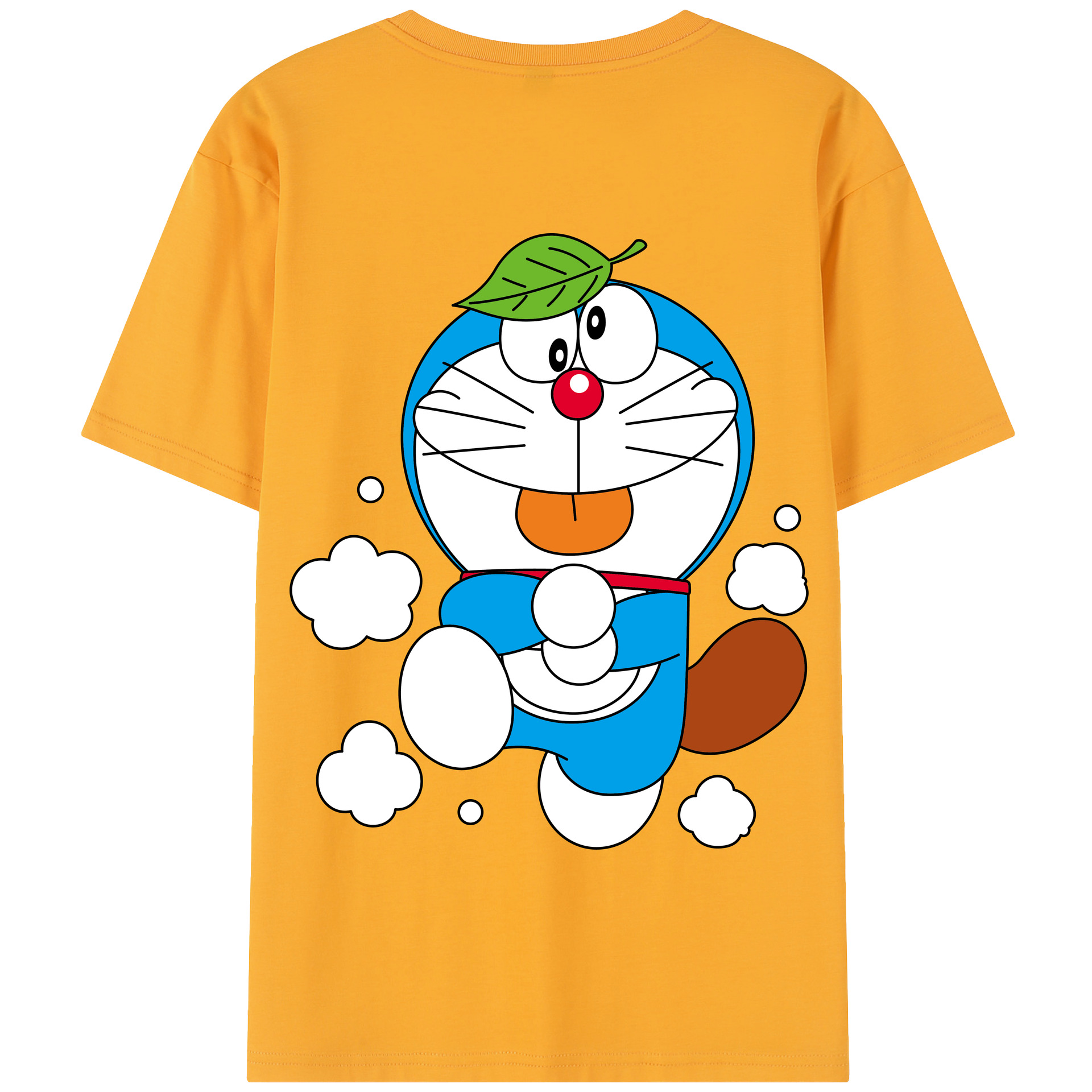 （画像用） ドラえもん Doraemon 綿100％半袖Tシャツ（背面プリント）