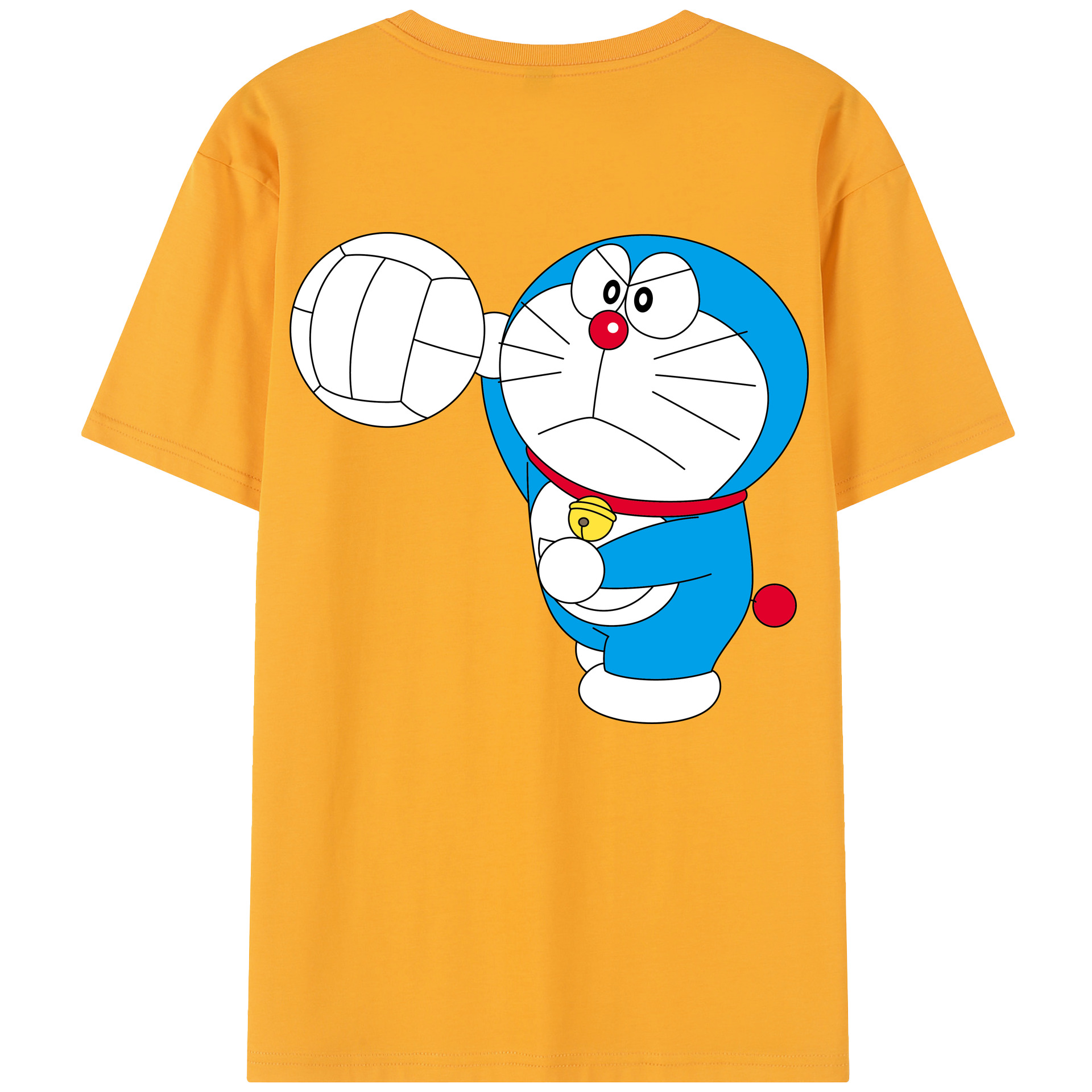 （画像用） ドラえもん Doraemon 綿100％半袖Tシャツ（背面プリント）