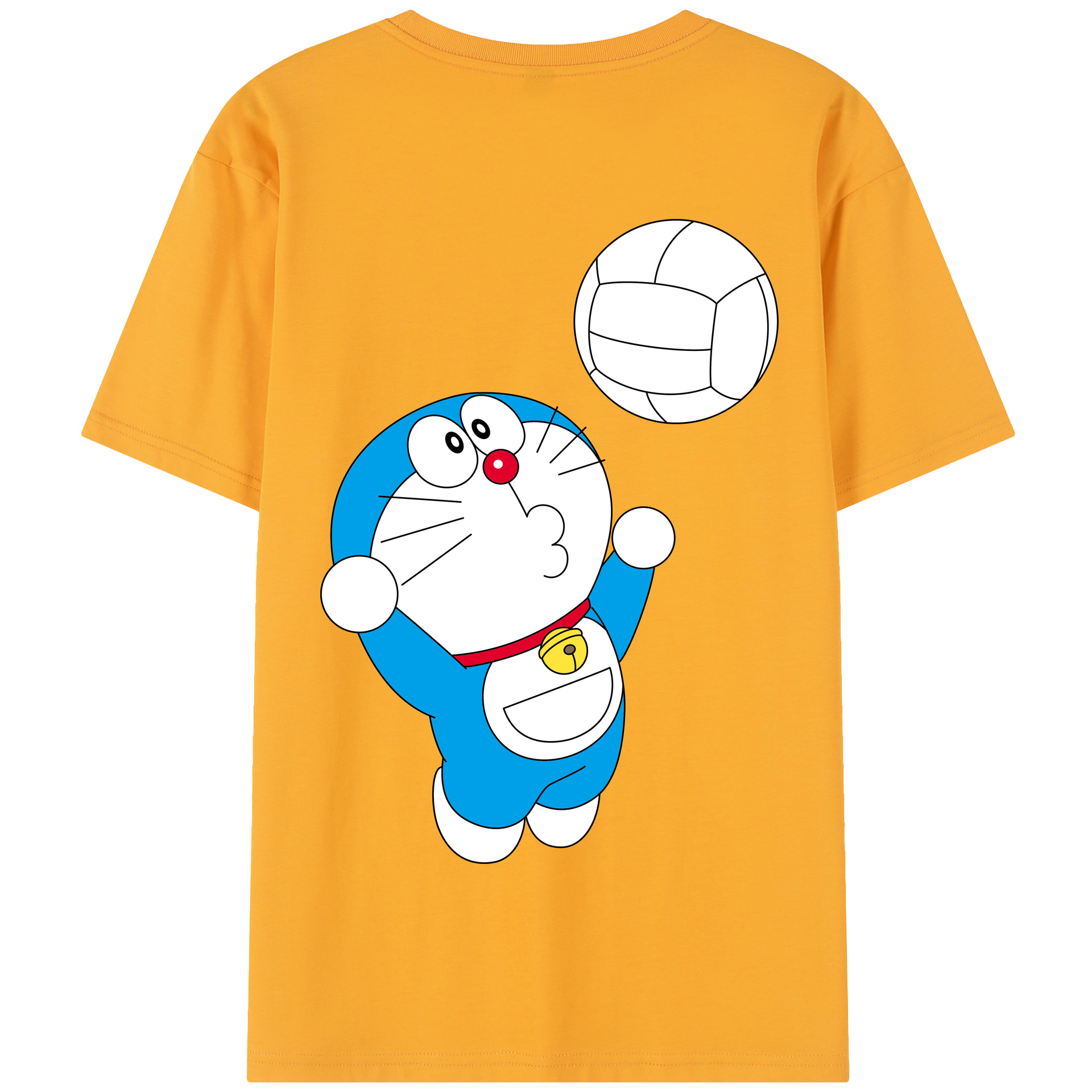 （画像用） ドラえもん Doraemon 綿100％半袖Tシャツ（背面プリント）