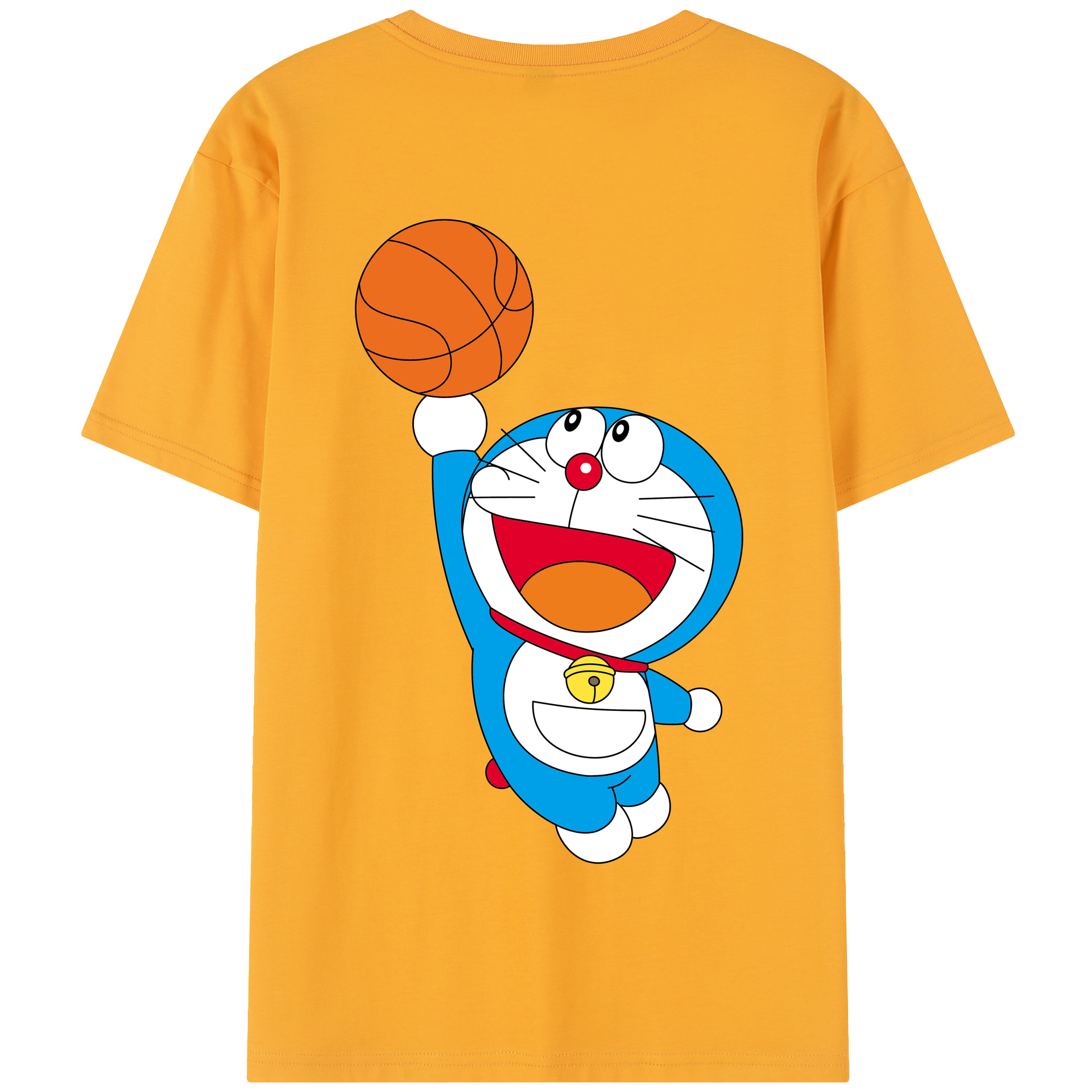 （画像用） ドラえもん Doraemon 綿100％半袖Tシャツ（背面プリント）