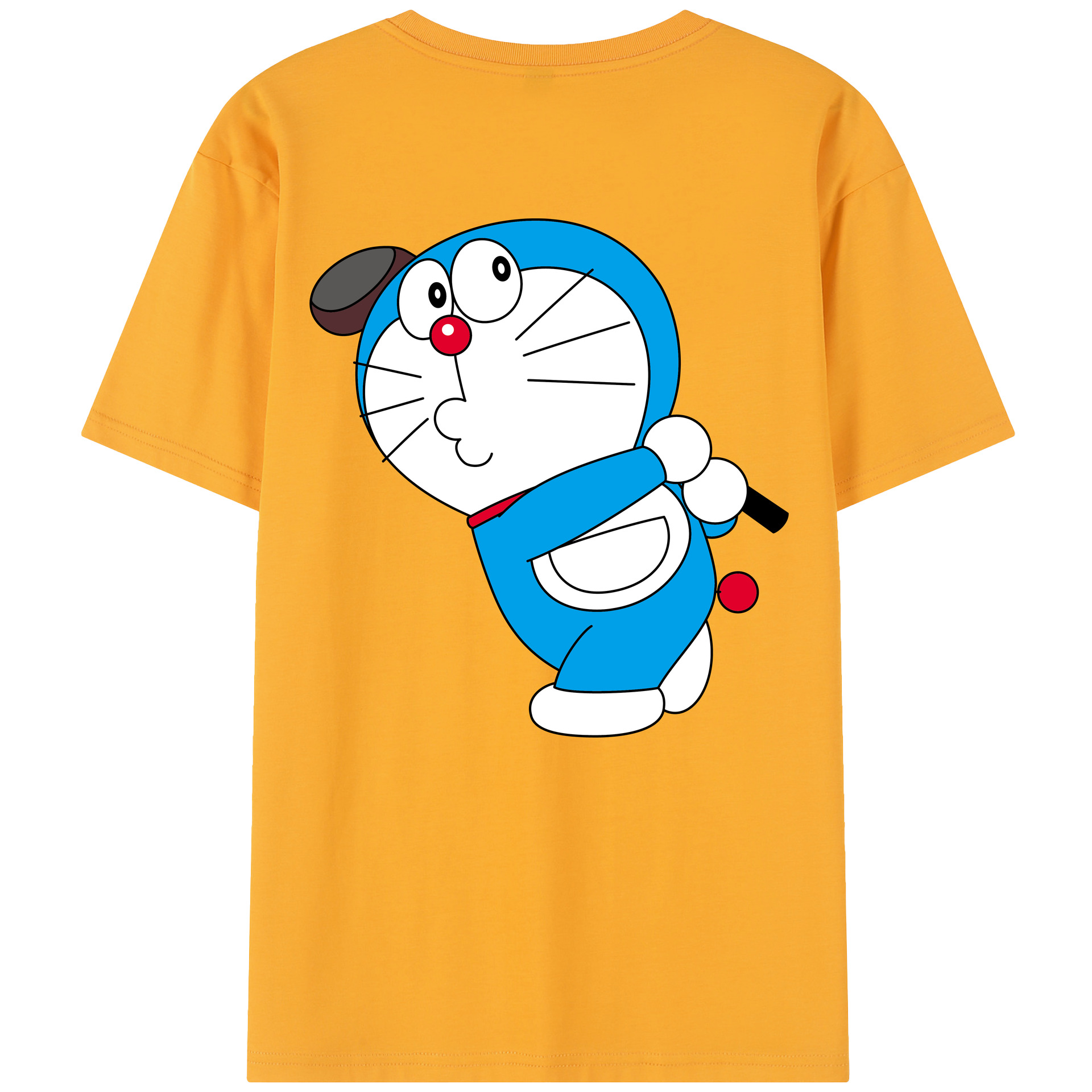 （画像用） ドラえもん Doraemon 綿100％半袖Tシャツ（背面プリント）