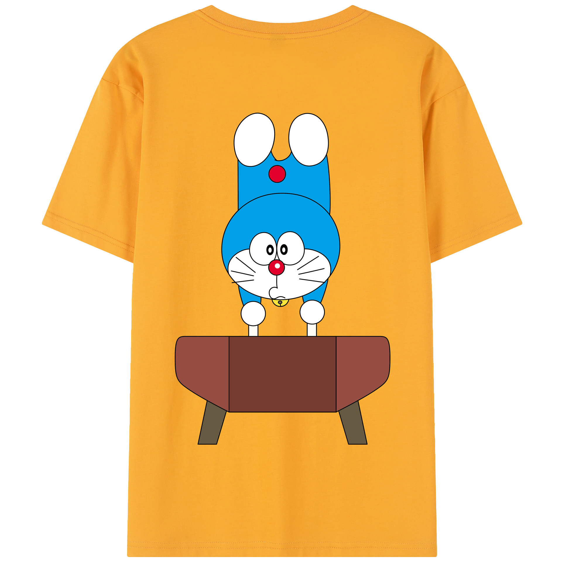 （画像用） ドラえもん Doraemon 綿100％半袖Tシャツ（背面プリント）