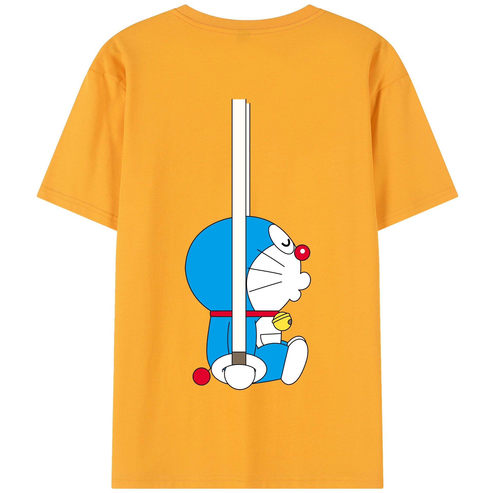 （画像用） ドラえもん Doraemon 綿100％半袖Tシャツ（背面プリント）