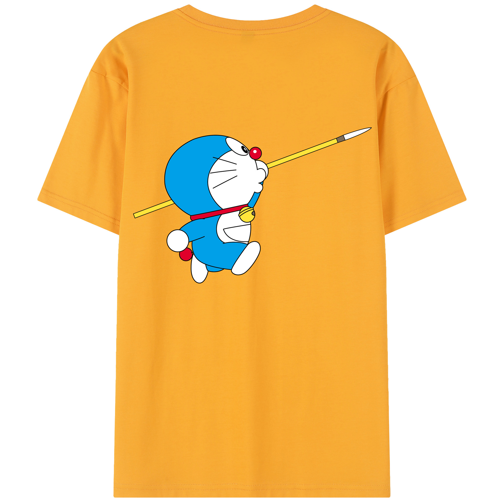 （画像用） ドラえもん Doraemon 綿100％半袖Tシャツ（背面プリント）