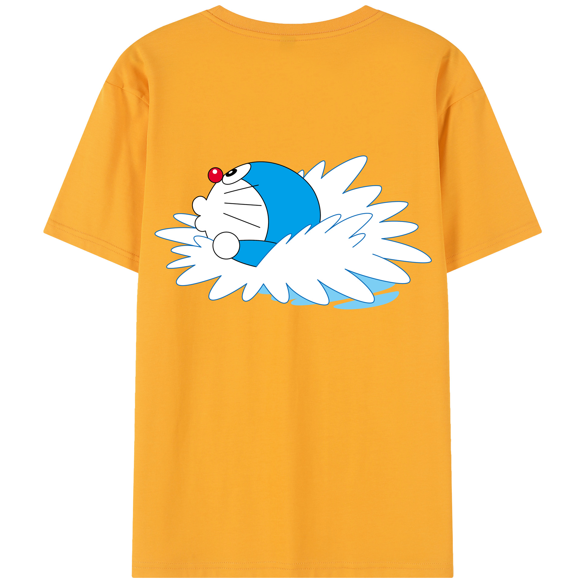 （画像用） ドラえもん Doraemon 綿100％半袖Tシャツ（背面プリント）