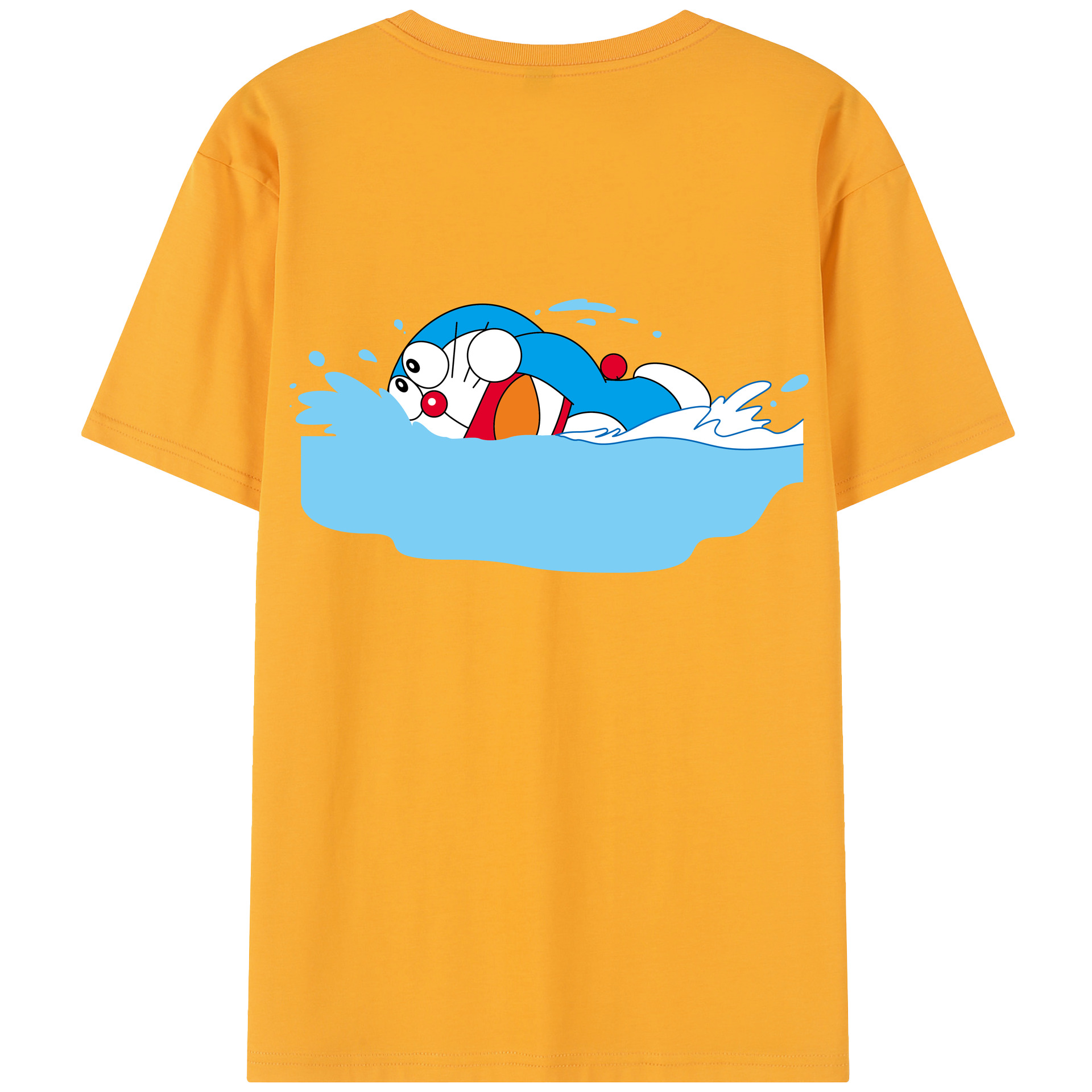 （画像用） ドラえもん Doraemon 綿100％半袖Tシャツ（背面プリント）