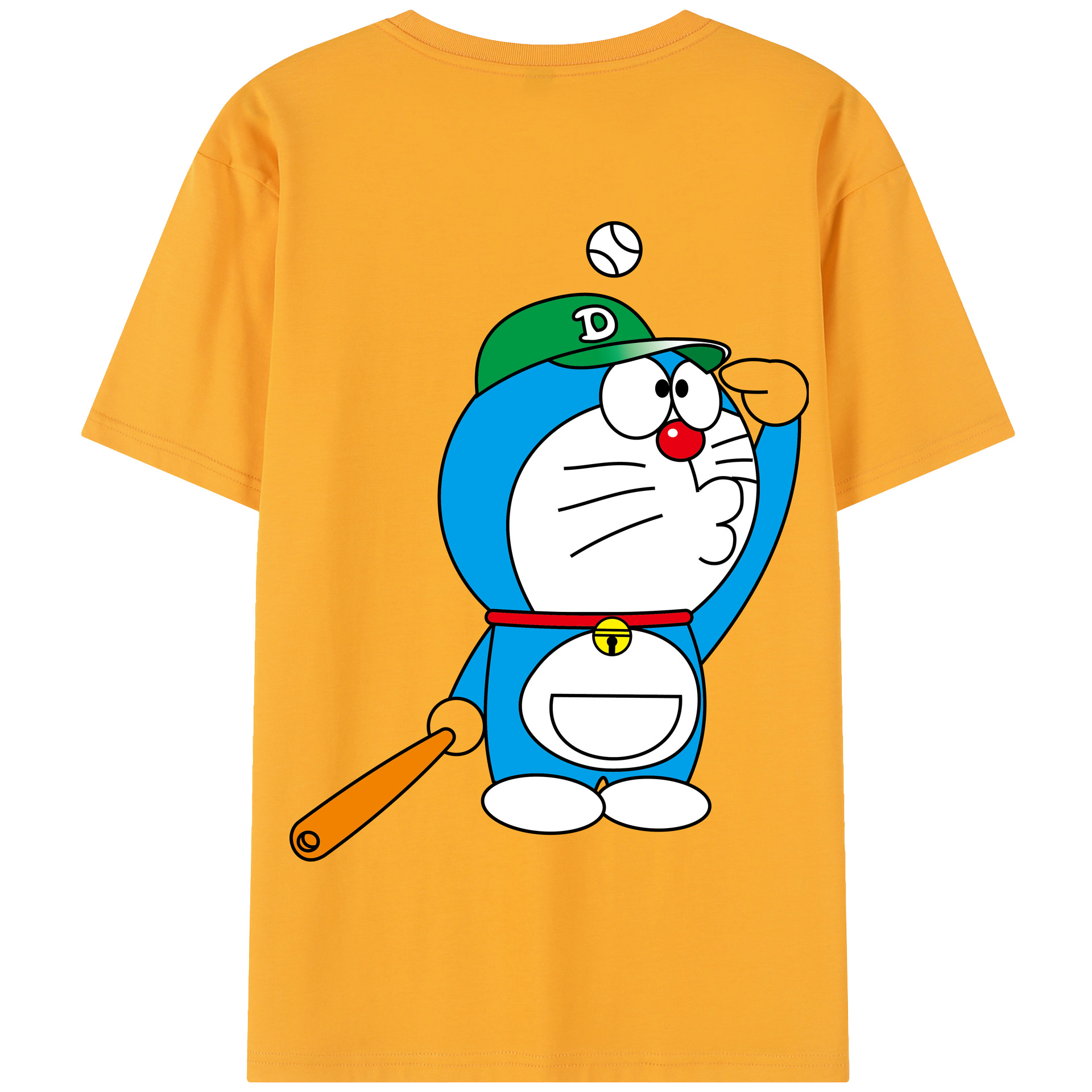 （画像用） ドラえもん Doraemon 綿100％半袖Tシャツ（背面プリント）